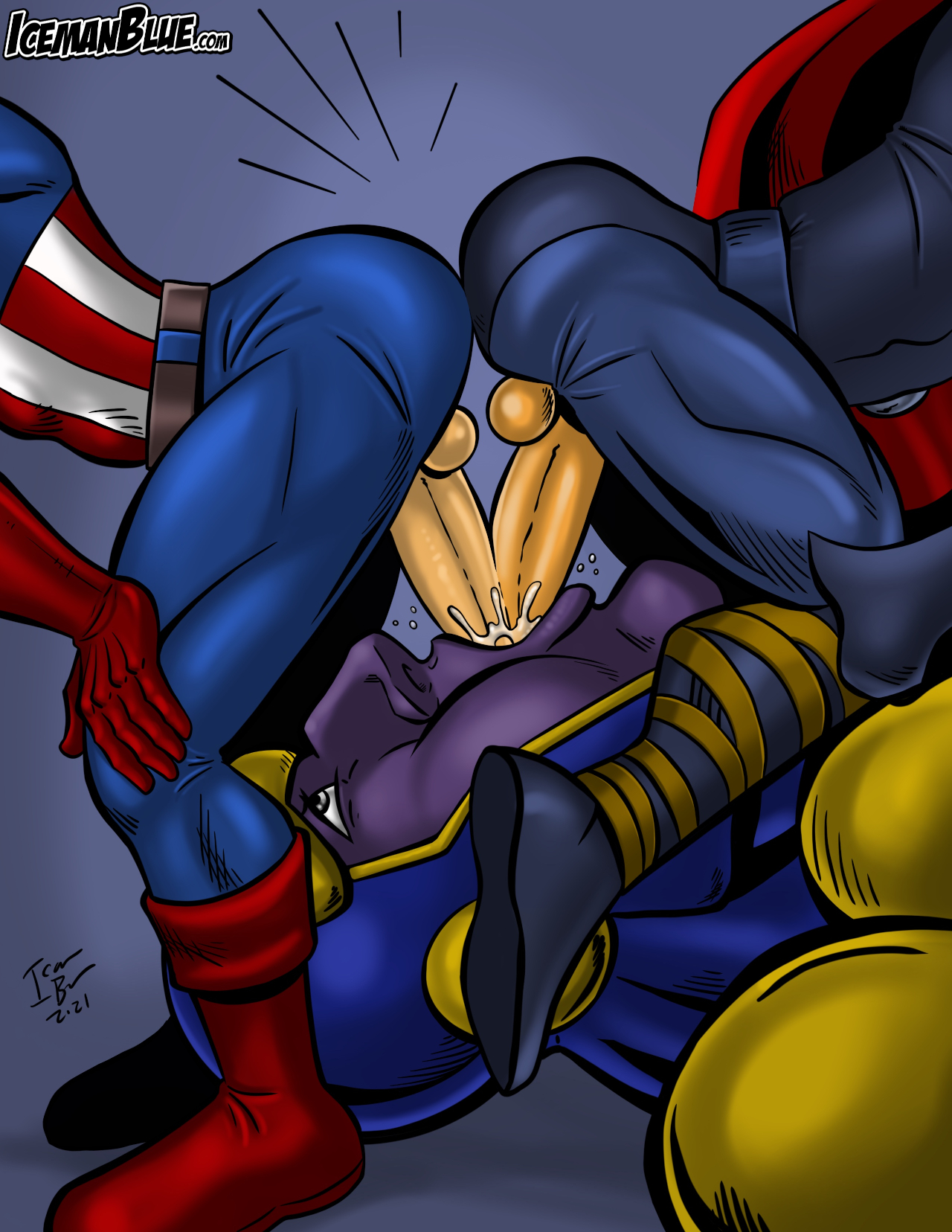 icemanblue, <b>captain</b> <b>america</b>, thanos, avengers, mario (series), marvel, marv...