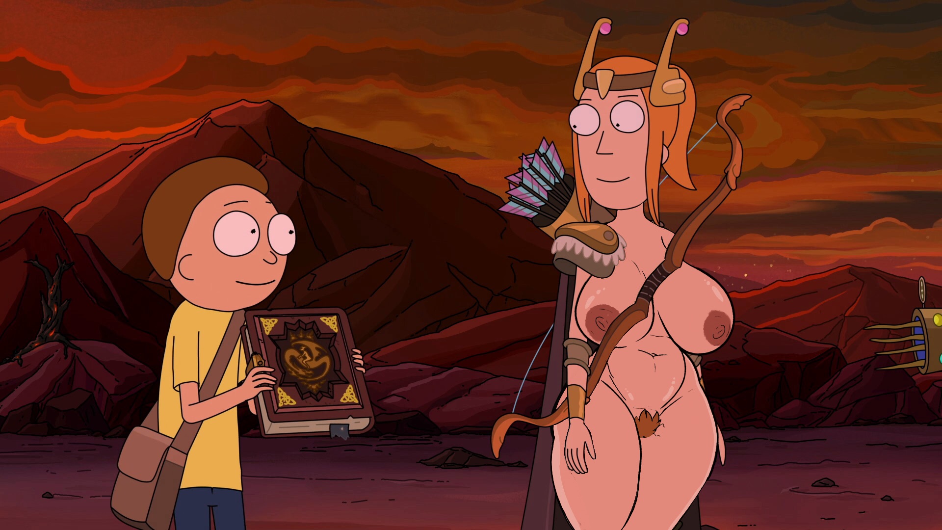 morty smith, summer smith, rick and morty, tagme, big breasts.