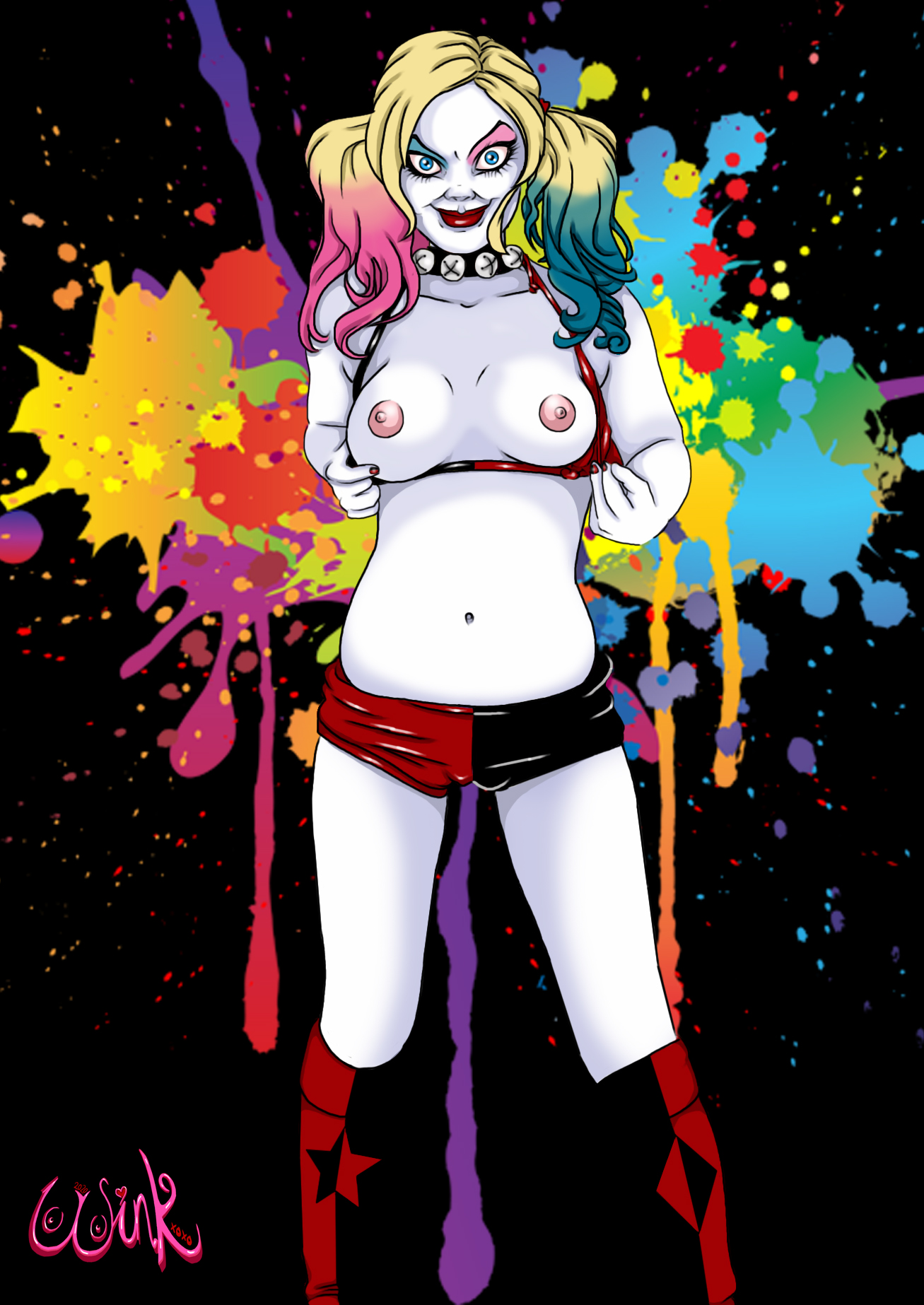 Harley quinn nipples