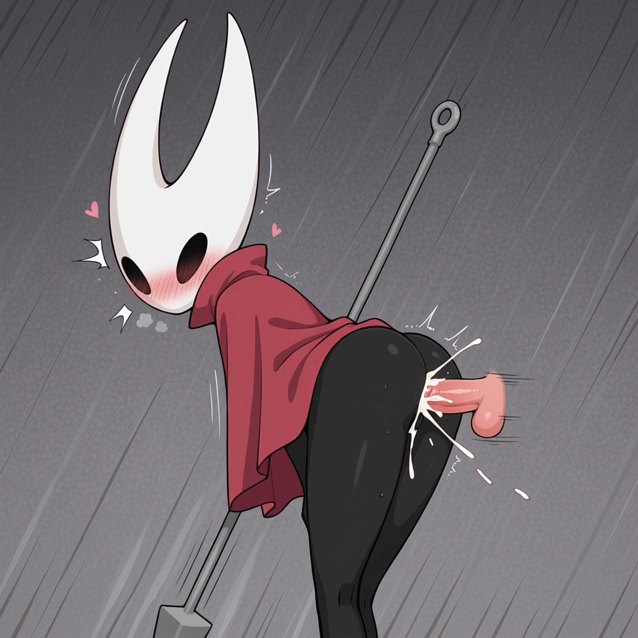 ai_generated anal anal_sex ass blush cum cum_in_ass cum_inside cumshot cumshot_in_anus haremoverlord hollow_knight hollow_knight:_silksong hornet_(hollow_knight) insects partially_clothed penis thighs
