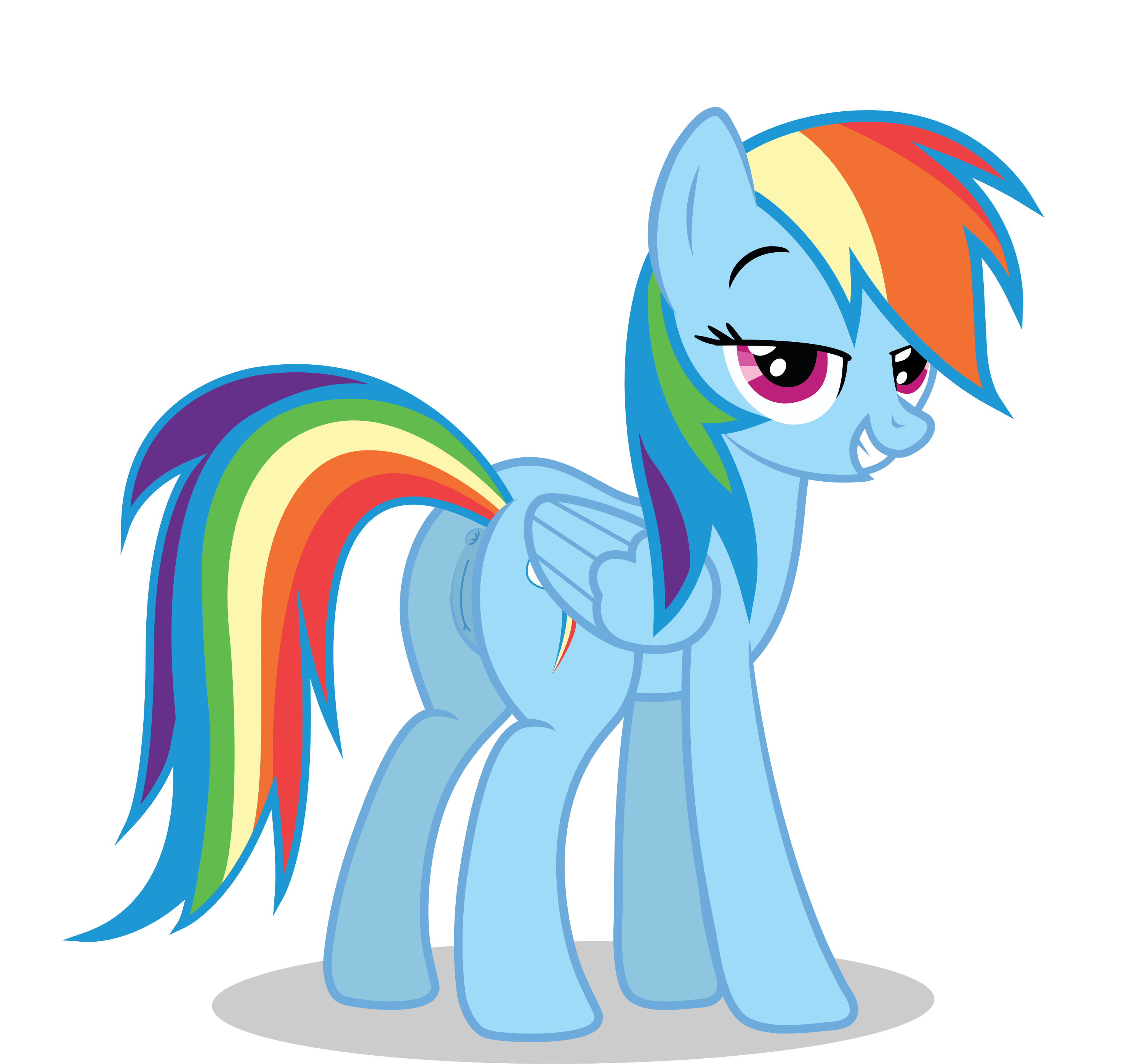 Rainbow dash vector