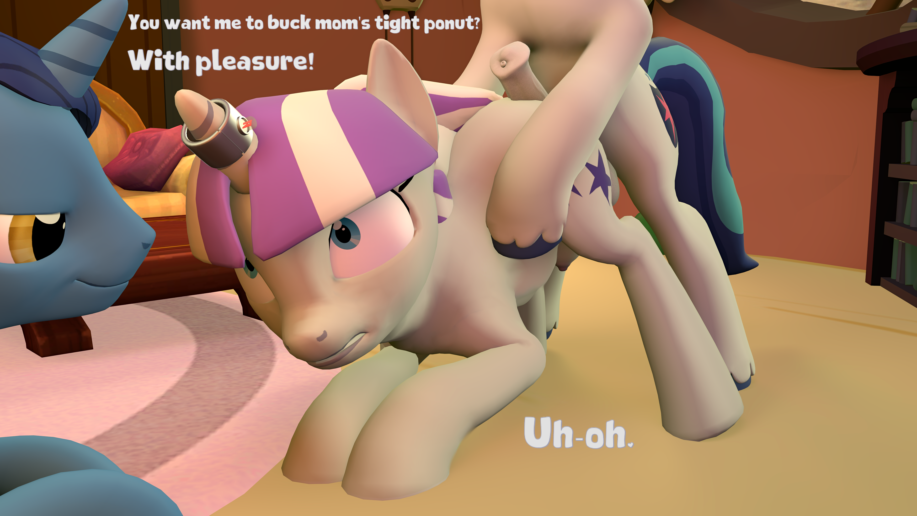 16:9 2023 3d 4k absurd_res all_fours animal_genitalia animal_penis ass ass_grab ass_up balls book bookshelf breasts butt_grab carpet clenched_teeth comic container crotchboobs cuckold dialogue digital_media door english_text equid equine equine_genitalia equine_penis erection eye_contact family father father_and_child father_and_son female feral friendship_is_magic furniture genitals golden_oaks_library group hand_on_ass hand_on_butt hasbro hi_res horn horn_jewelry horn_ring horse hot_dogging incest incest_play inhibitor_ring inside jewelry looking_at_another looking_down looking_scared magic magic_horn magic_inhibitor male male/female mammal mother mother_and_child mother_and_father mother_and_son my_little_pony mythological_creature mythological_equine mythology night_light_(mlp) nude olkategrin parent parent_and_child parent_and_son penis pony pregnant pregnant_female pregnant_feral prepare_your_anus ring_(jewelry) scared scared_expression scared_face sex shining_armor_(mlp) smile smiling_at_another smiling_at_partner sofa son source_filmmaker standing table talking_to_another teeth text trio twilight_velvet_(mlp) unicorn unicorn_horn urethra widescreen window