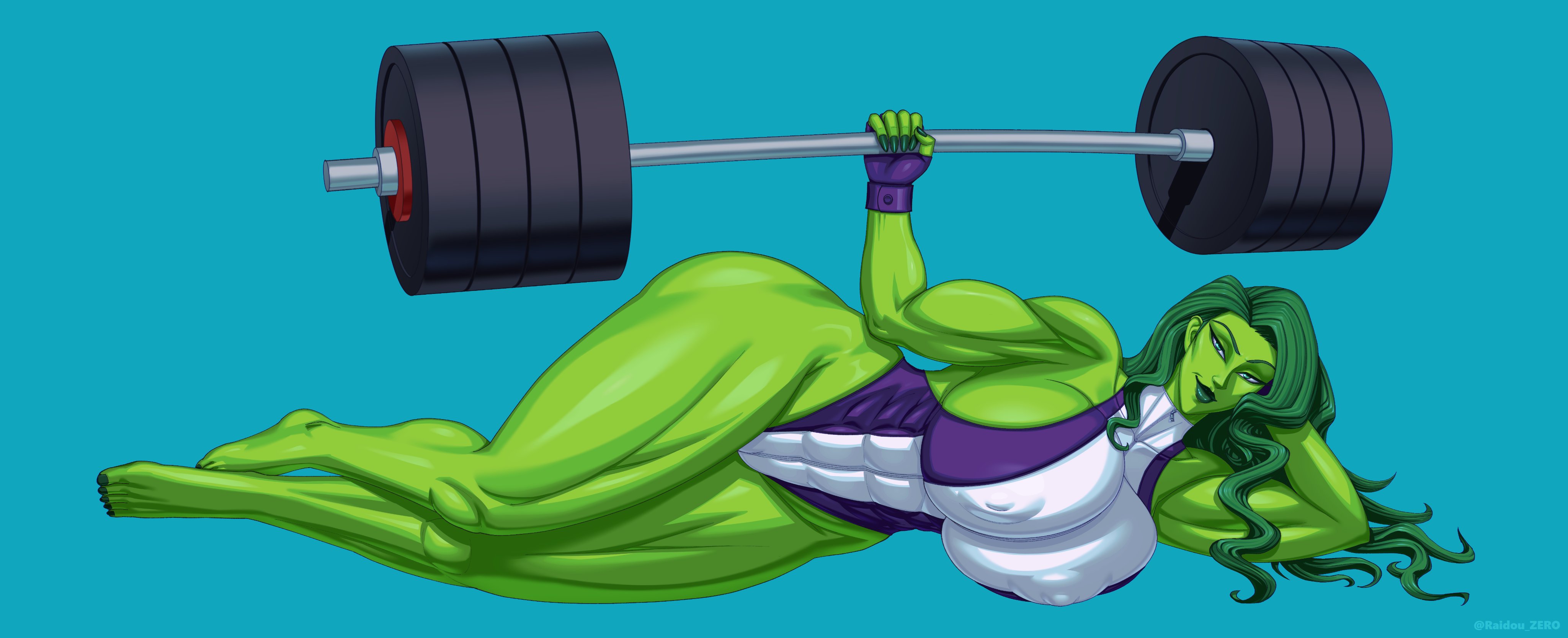 She hulk lifting weights