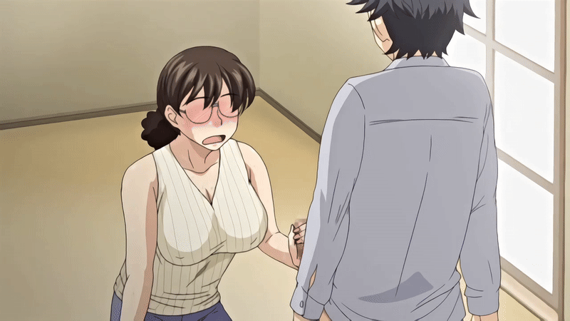 1boy 1girls 2020 20s age_difference animated breasts cheating_(relationship) female helping hitozuma_mitsu_to_niku housewife large_breasts large_penis masturbation mature_female nipple_stimulation_through_clothes obasan_(hitozuma_mitsu_to_niku) older_female_and_younger_male penis queen_bee_(animation_studio) rubbing stroking_cock tagme teaching vest yukio_(hitozuma_mitsu_to_niku)