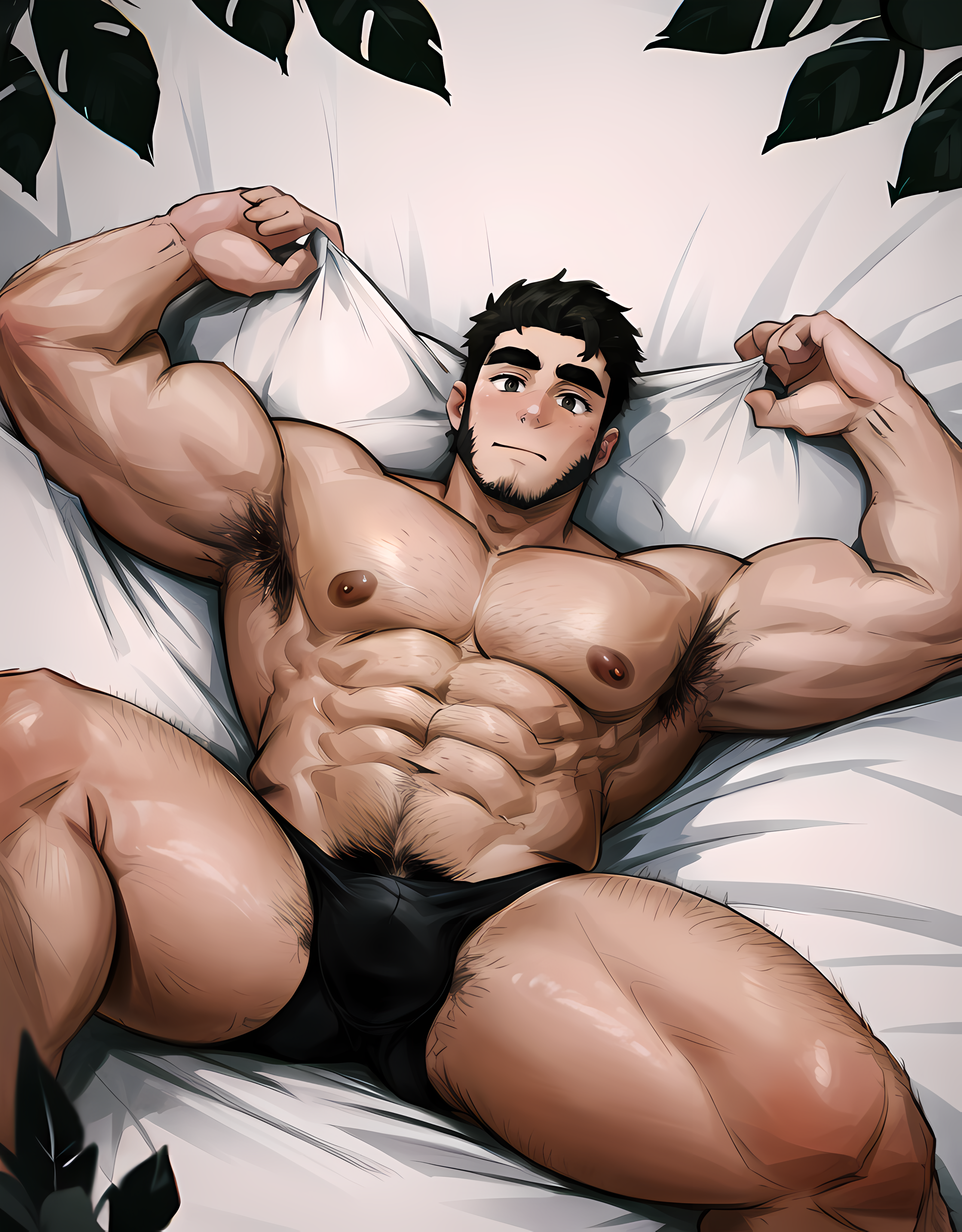 My muscle man has a hairy chest erotic story