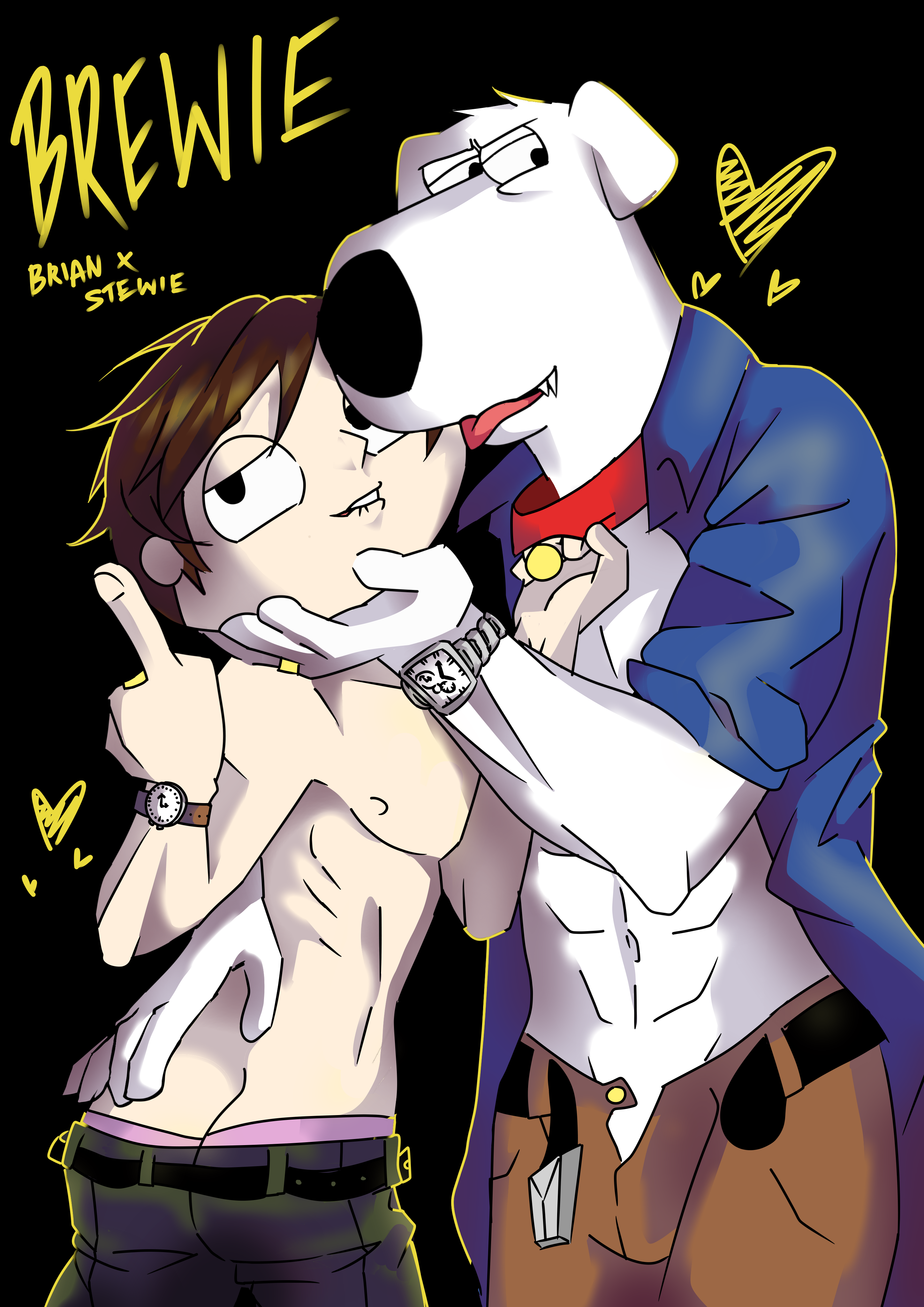 Stewie x brian porn