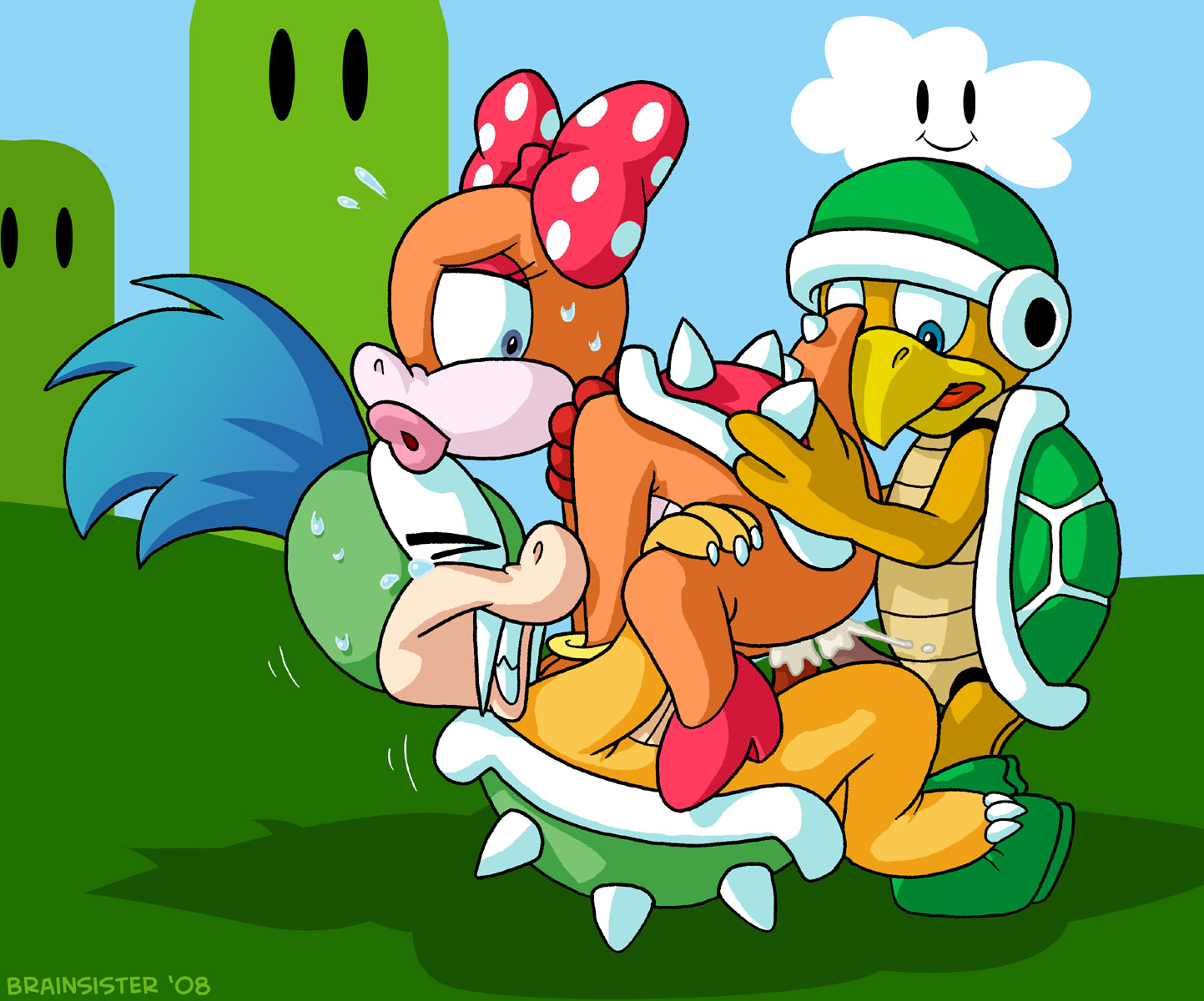 Rule34 - If it exists, there is porn of it / brainsister, hammer bros.,  koopa, koopalings, larry koopa, wendy o. koopa / 618820