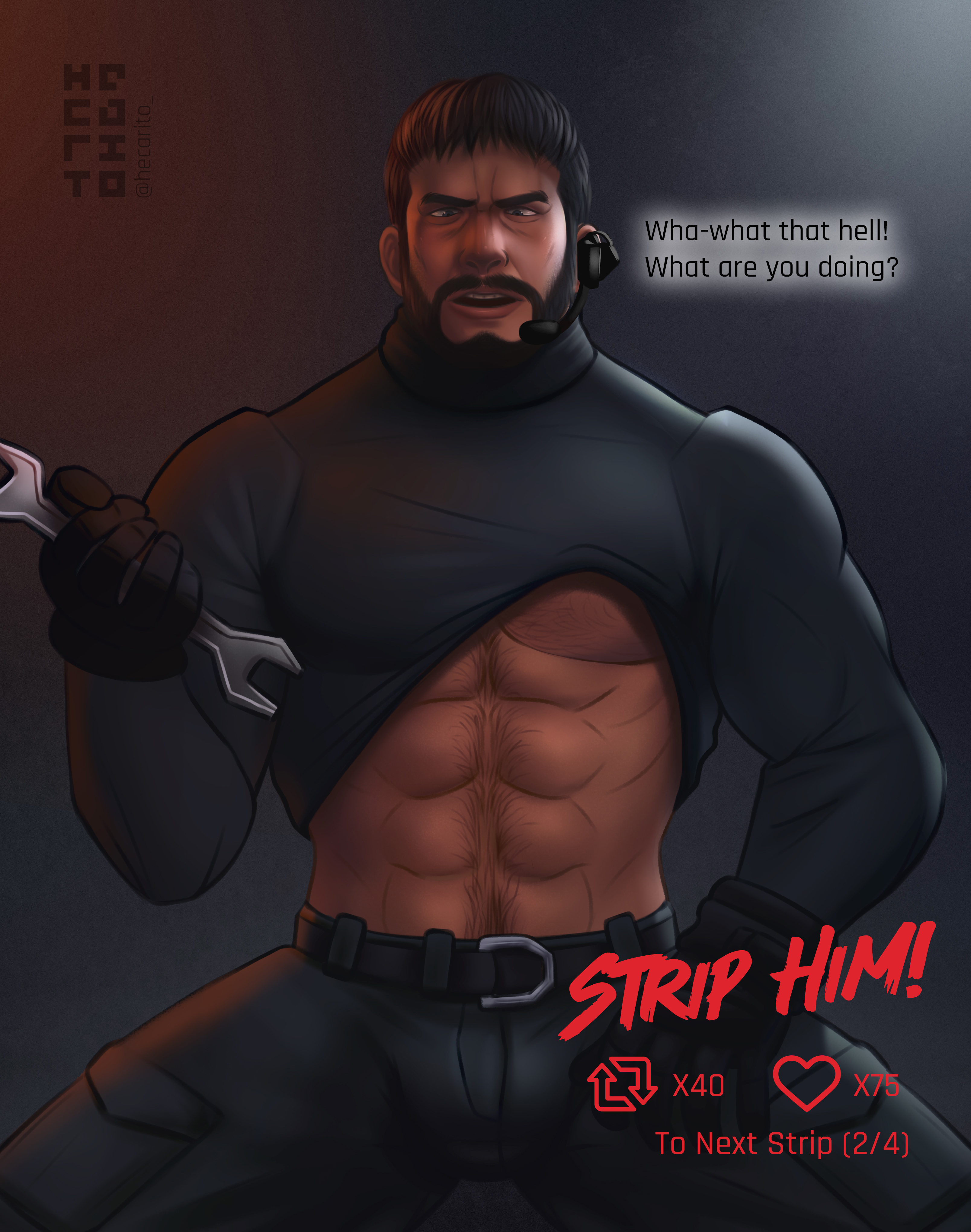 chris redfield, resident evil, bara, gay, strip game, 