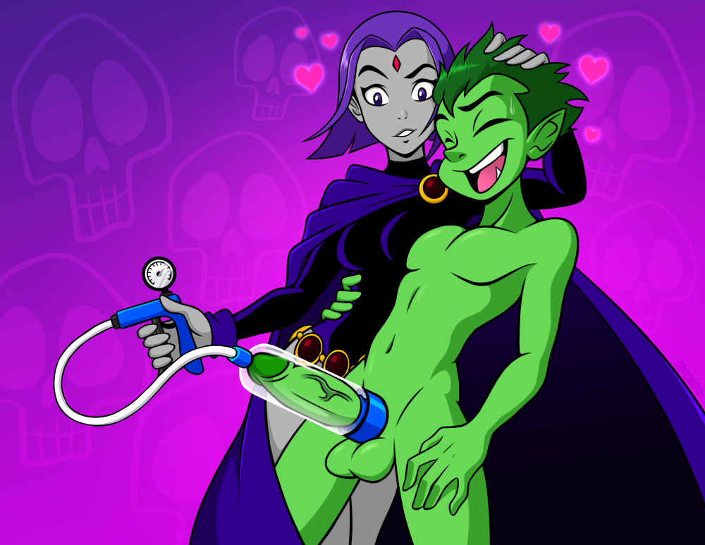 Rule34 - If it exists, there is porn of it / bold-n-brash, beast boy, raven...