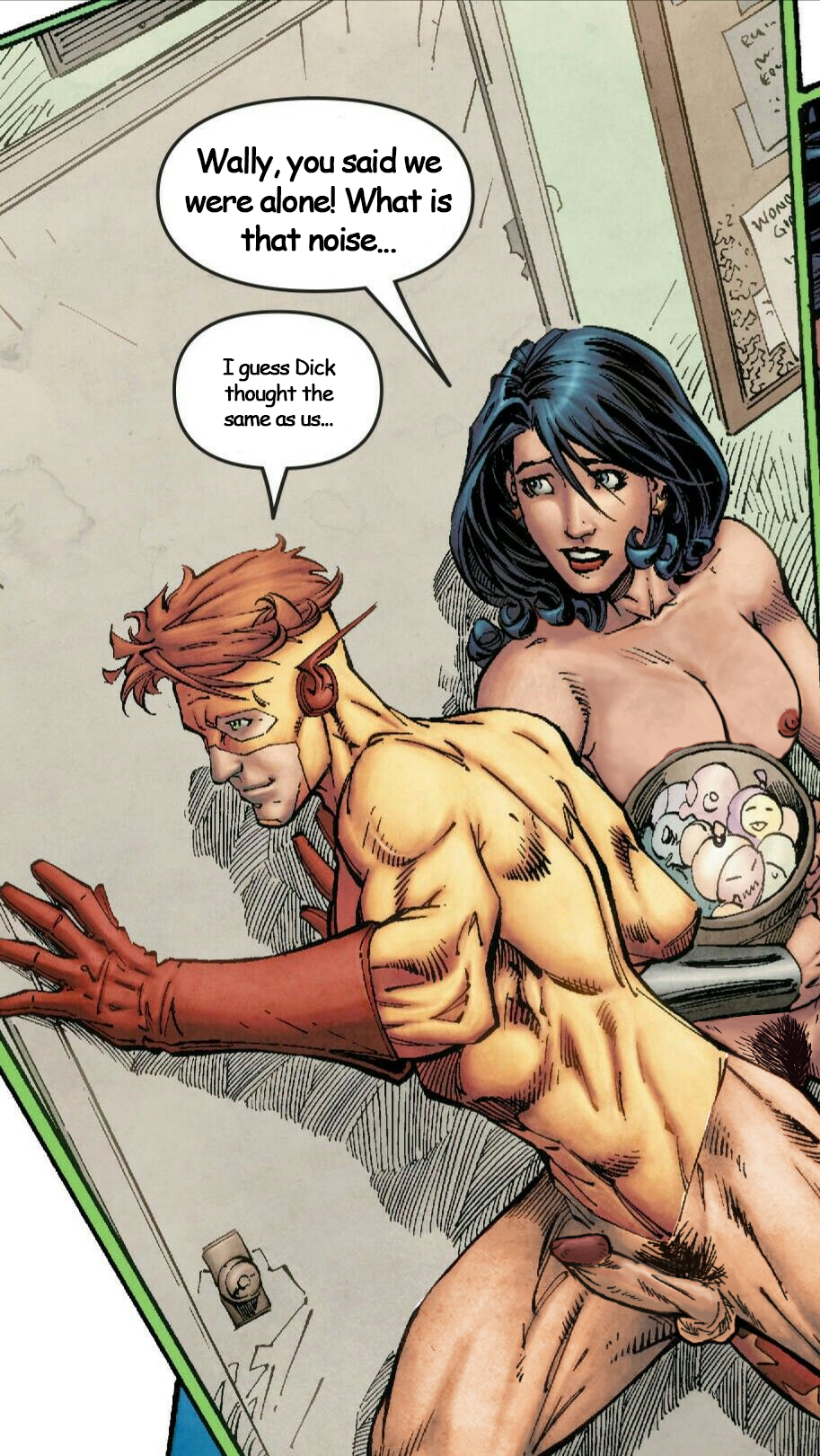 Rule34 - If it exists, there is porn of it / brett booth, donna troy, wally  west / 3240198