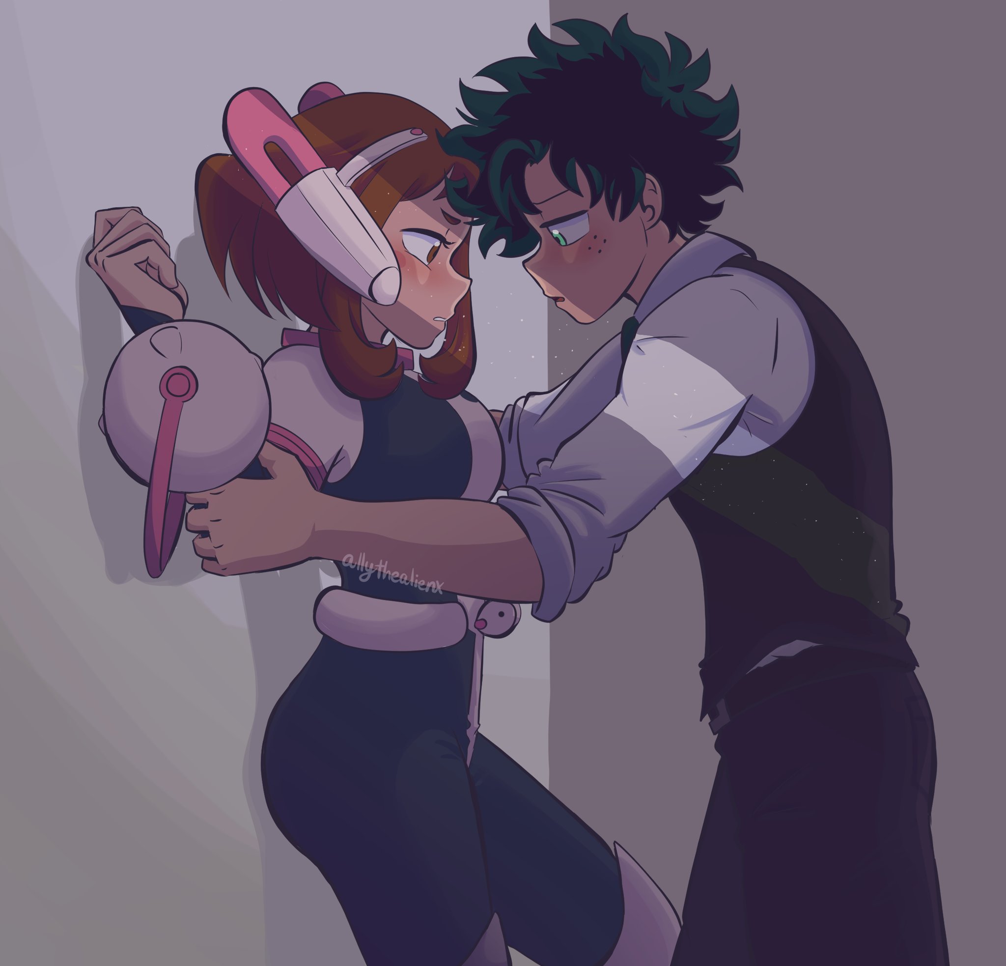 Rule34 - If it exists, there is porn of it / izuku midoriya, ochako uraraka  / 3895860