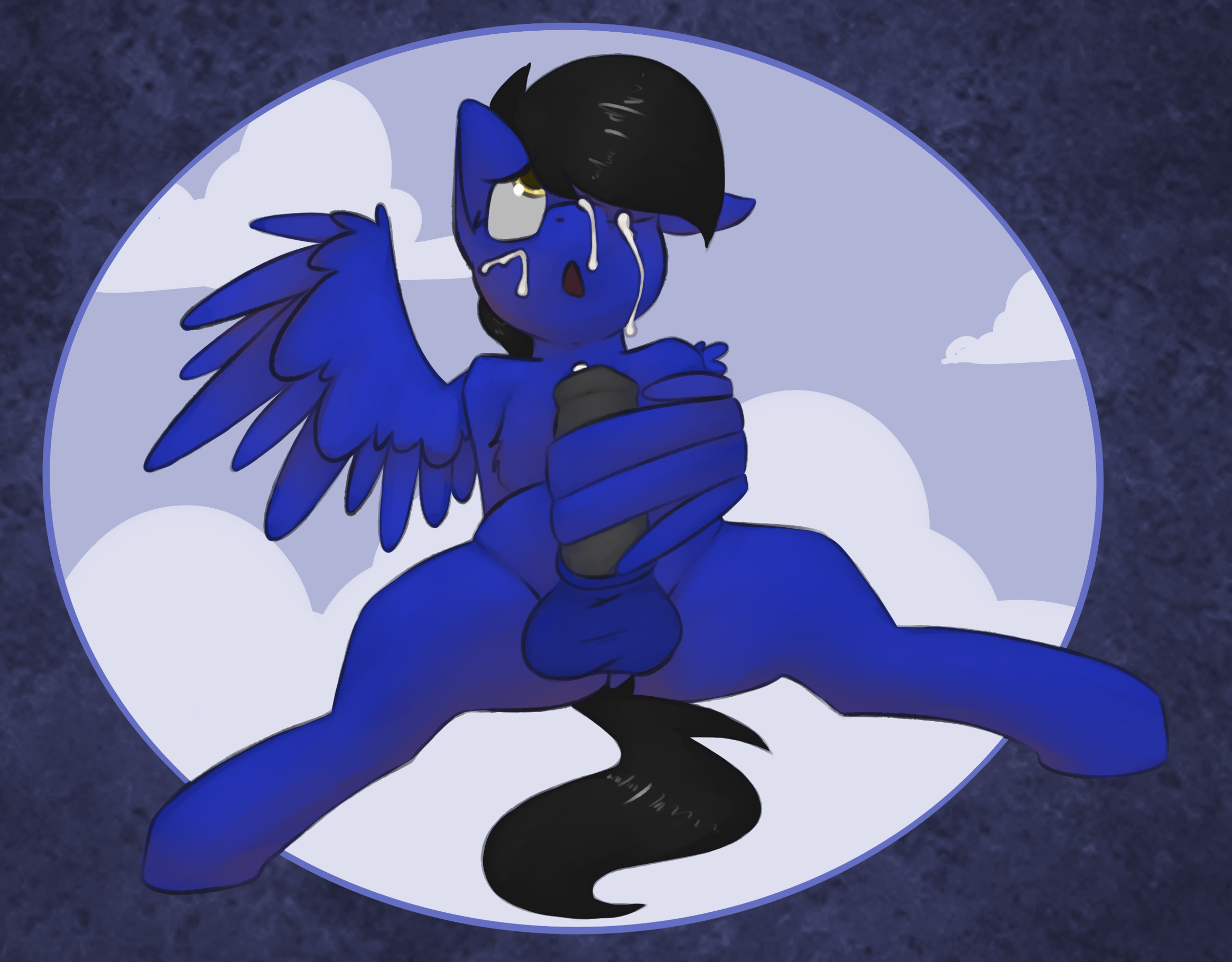 marsminer, tony, my little pony, cum, cum on face, equine, fan character, horse, male, mammal, masturbation, pony, solo, 