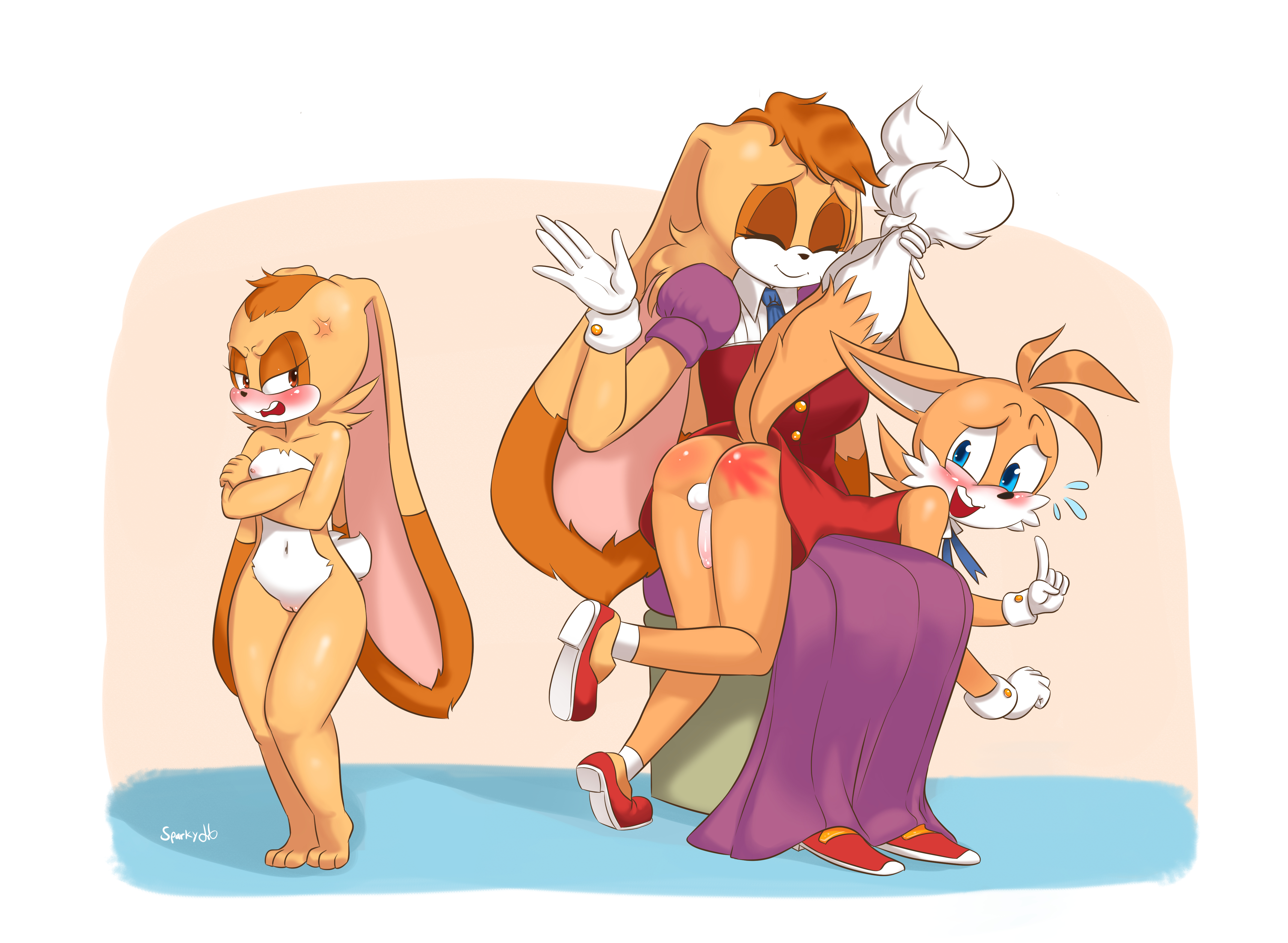 Rule34 - If it exists, there is porn of it  sparkydb, cream the rabbit,  tails, vanilla the rabbit  3795166