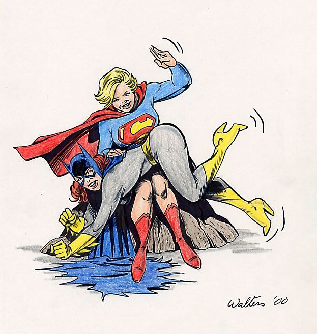 batgirl, kara zor-el, supergirl, batman (series), dc, dc comics, superman (...