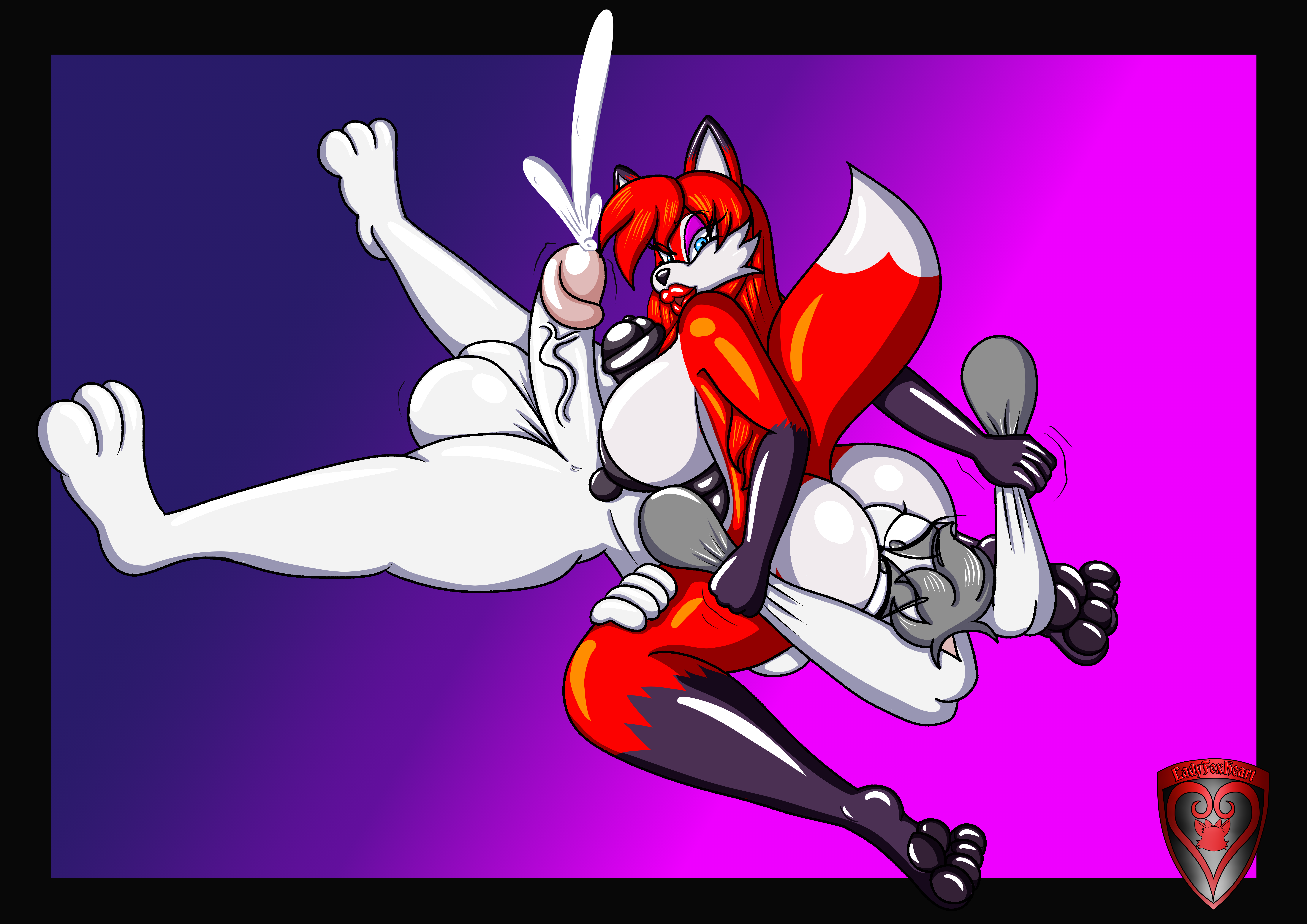 3_toes absurd_res anal animal_genitalia animal_penis anthro balls big_balls big_breasts bodily_fluids breasts canid canine cum dominant dominant_gynomorph dominant_intersex duo ear_pull ejaculation equine_genitalia equine_penis facesitting fan_character feet fox genital_fluids genitals gynomorph herm hi_res hybrid_genitalia hybrid_penis intersex intersex/intersex knot knotted_equine_penis knotted_penis ladyfoxheart lagomorph leporid lips mammal oral pawpads penis rabbit red_fox rimming rimming_gynomorph sally_foxheart sega sex sitting sitting_on_another sitting_on_ground sonic_the_hedgehog_(series) sundae_the_rabbit thick_lips toes true_fox