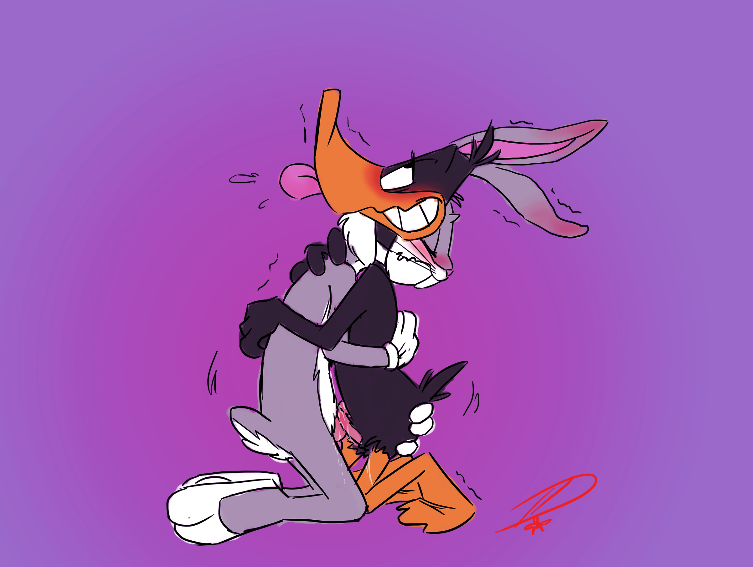 Bugs bunny x daffy duck