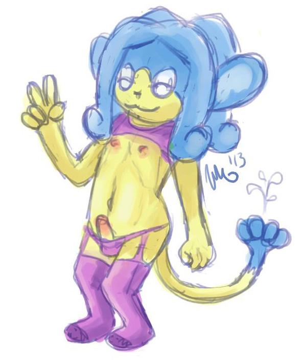 minun (artist), simipour, color, fur, furry, male, male only, pokemon, solo, 