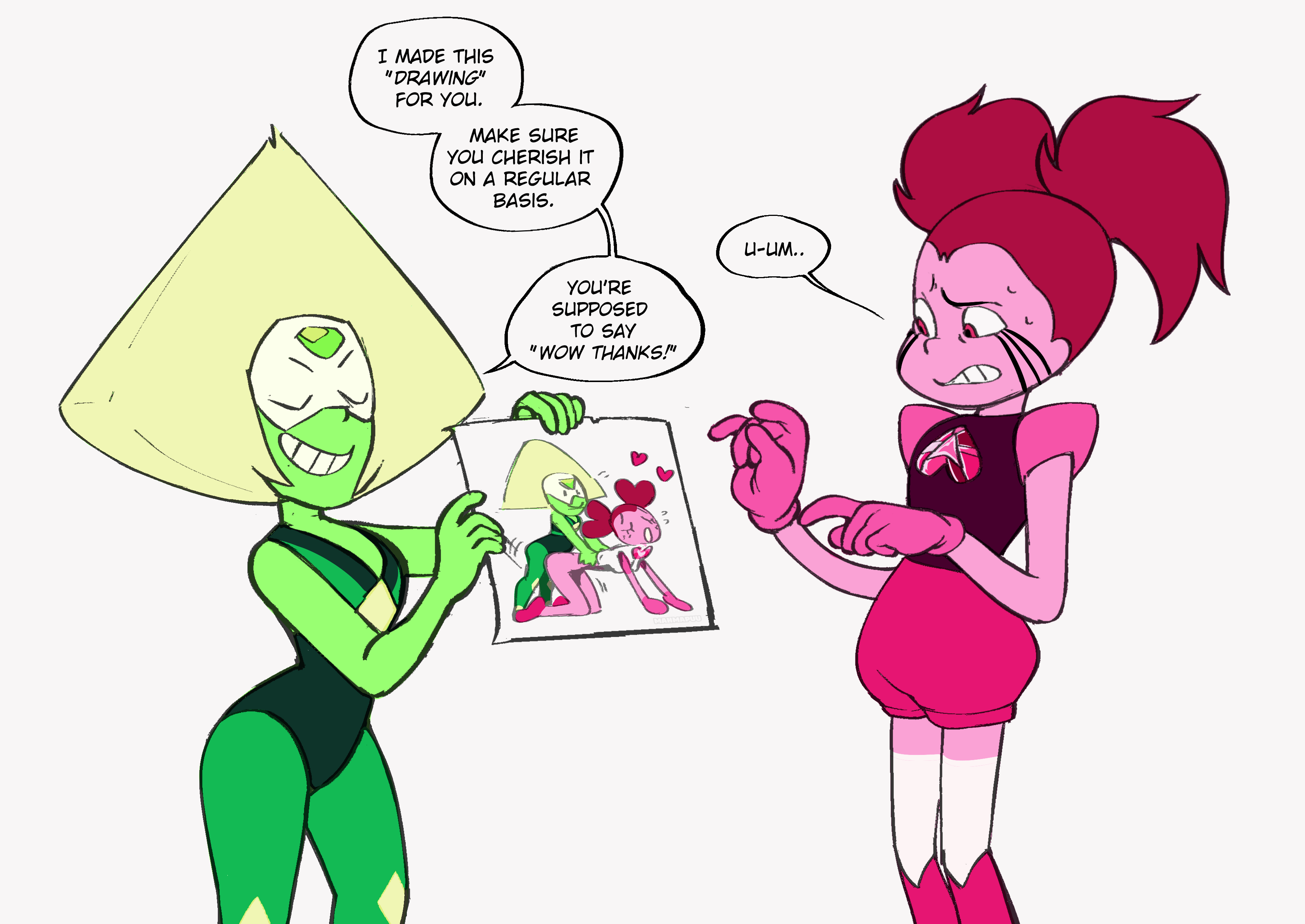 Rule34 - If it exists, there is porn of it  peridot (steven universe),  spinel (steven universe)  2412711