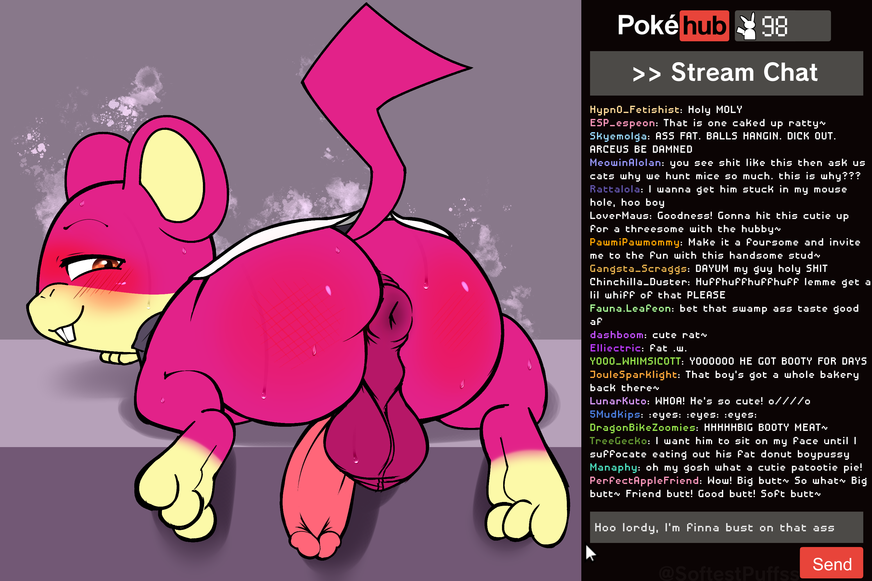 Rule34 - If it exists, there is porn of it  softestpuffss, pokemon  (species), rattata  7280419