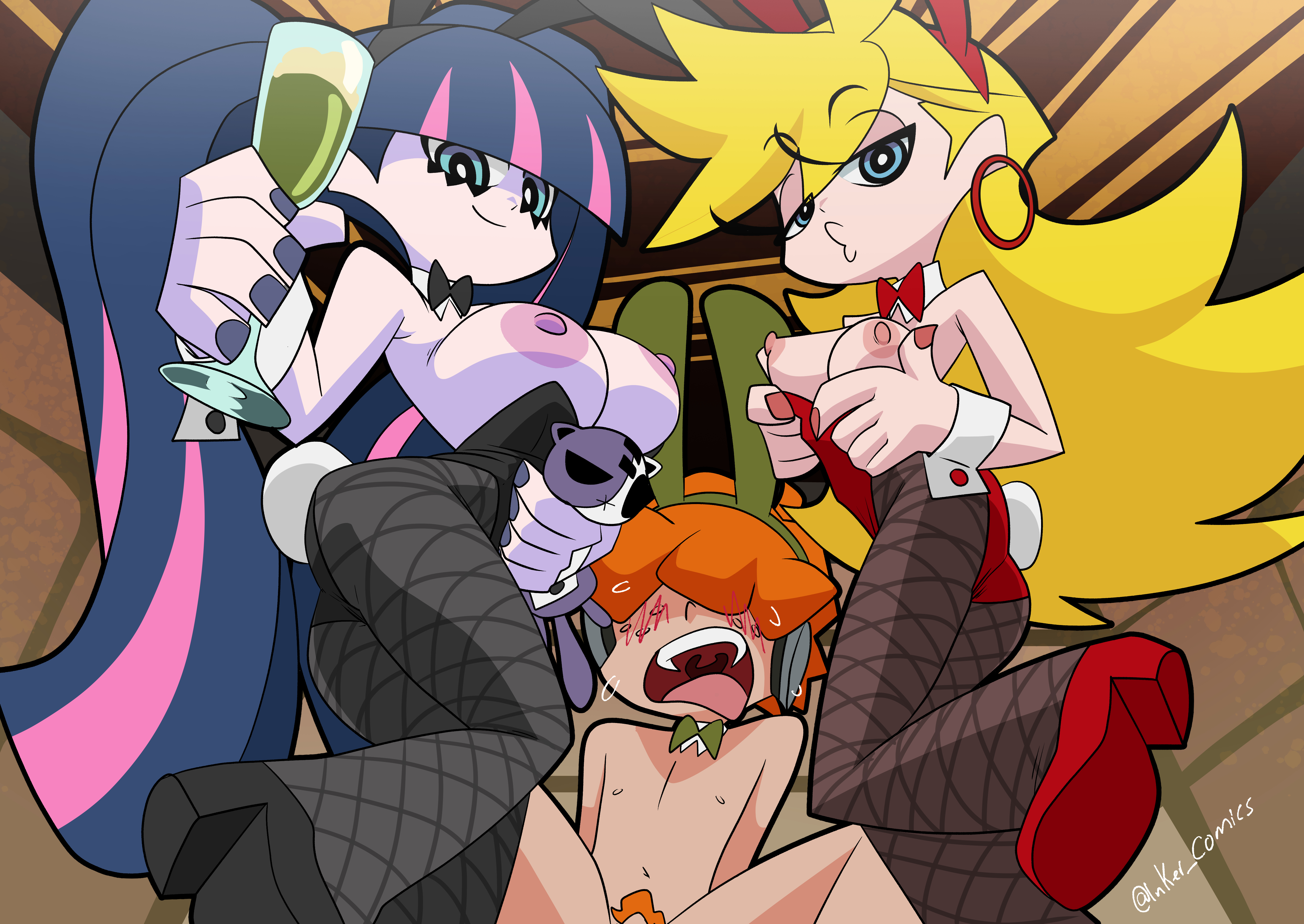 Panty and stocking with garterbelt porn