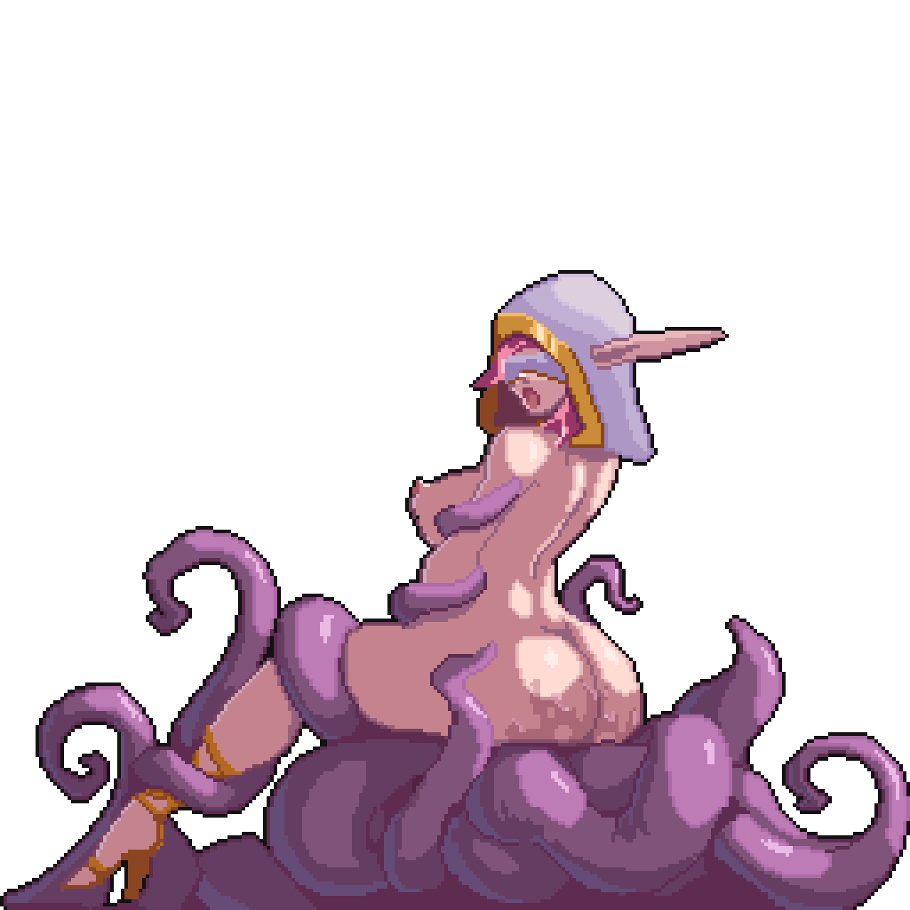1girls animated ass big_ass big_breasts blindfold breasts consensual_tentacles consentacles cowgirl_position defeated defeated_heroine elf elf_ears elf_female female female_on_top game_cg high_heels interspecies karnedraws large_breasts light-skinned_female light_skin looping_animation mature_female naked_footwear naked_heels nipples pink_hair pixel_art plump_ass pointy_ears priestess pussy questionable_consent sex slim slim_waist straddling tamer_vale tentacle tentacle_sex teratophilia thick_thighs thighs transparent_background vaginal_penetration wide_hips