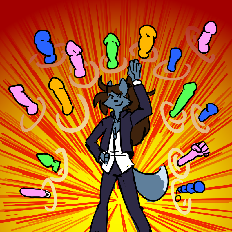 phox (artist), fate/stay night, fate (series), tagme, anal beads, buttplug, canine, dildo, furry, grin, mammal, phox (character), portal, sex toy, unlimited blade works, vibrator, 