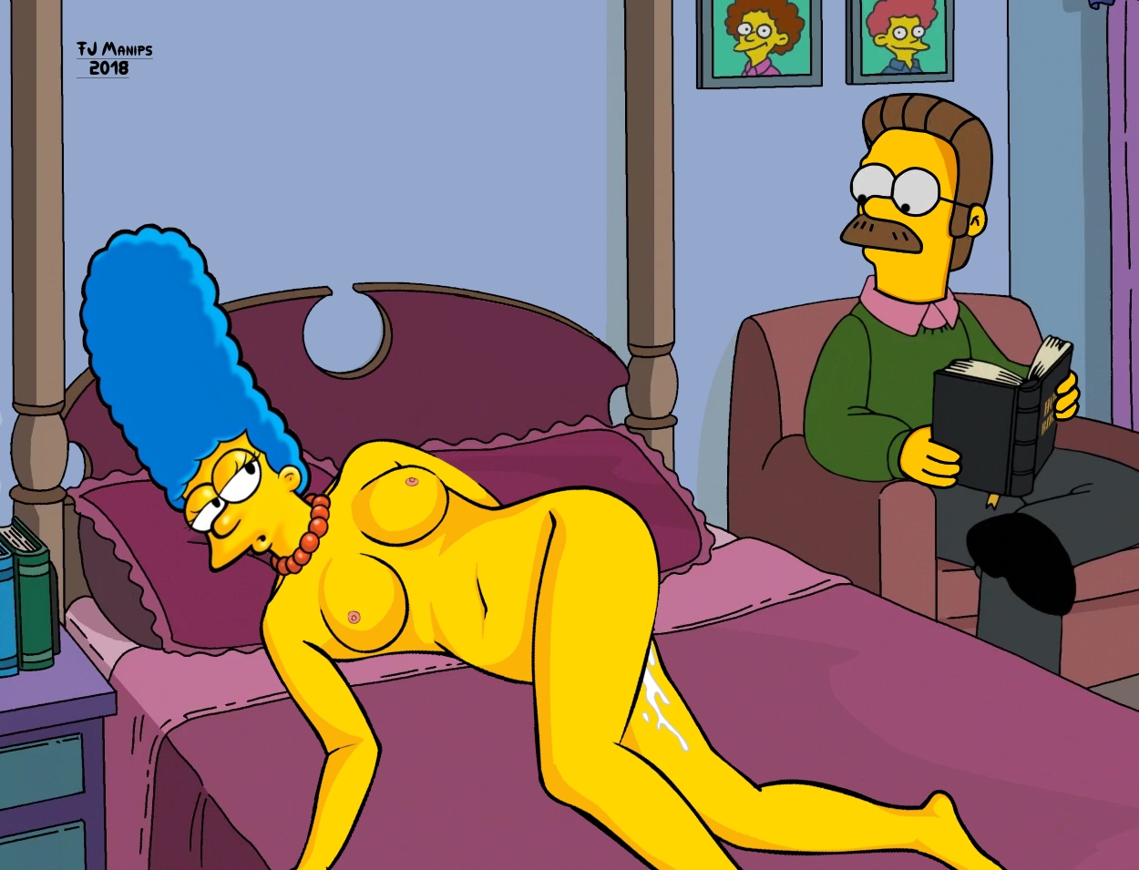 Rule34 - If it exists, there is porn of it  fjm, marge simpson, ned flande...