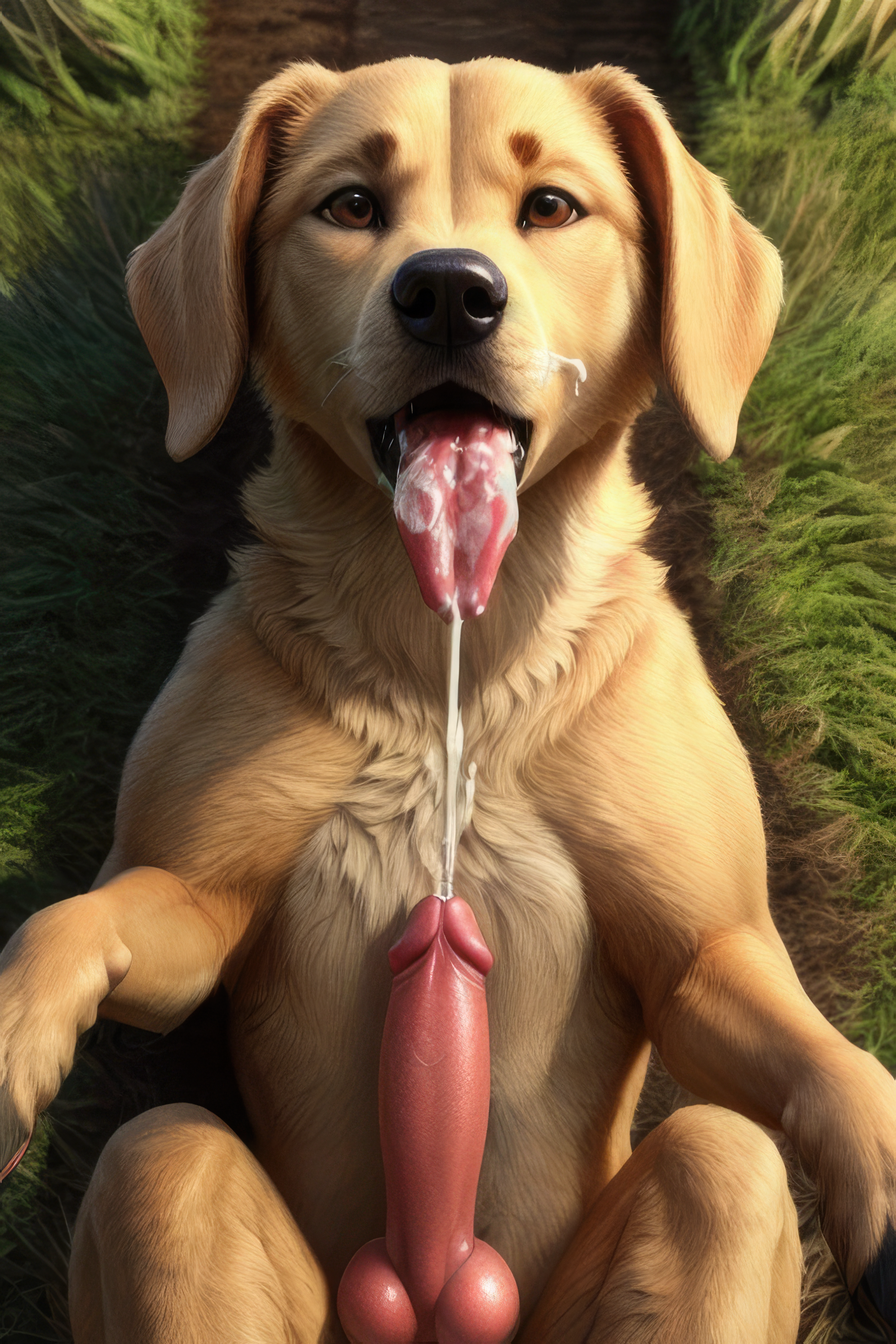 Animal cumshot