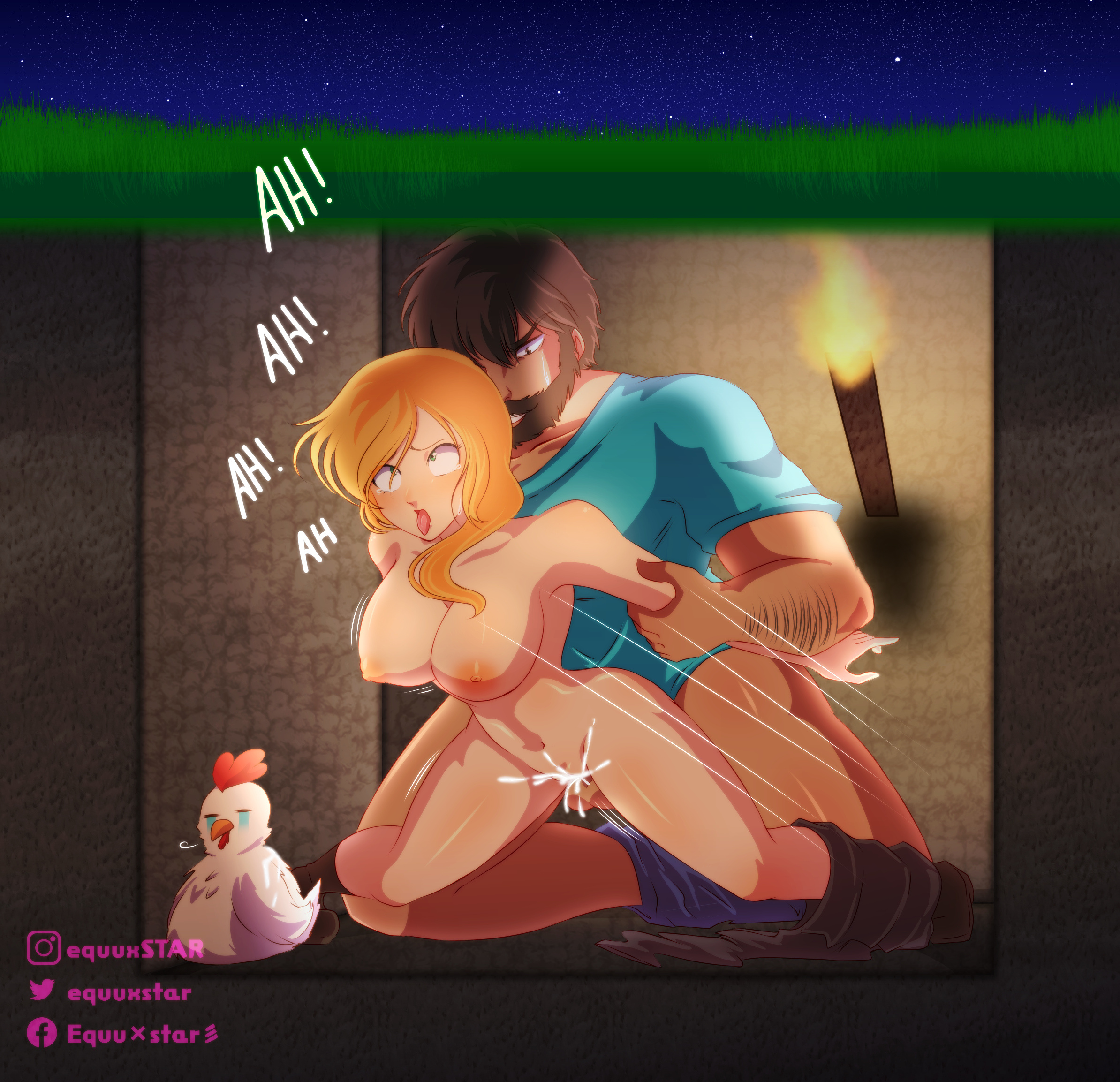 Minecraft steve and alex porn comic