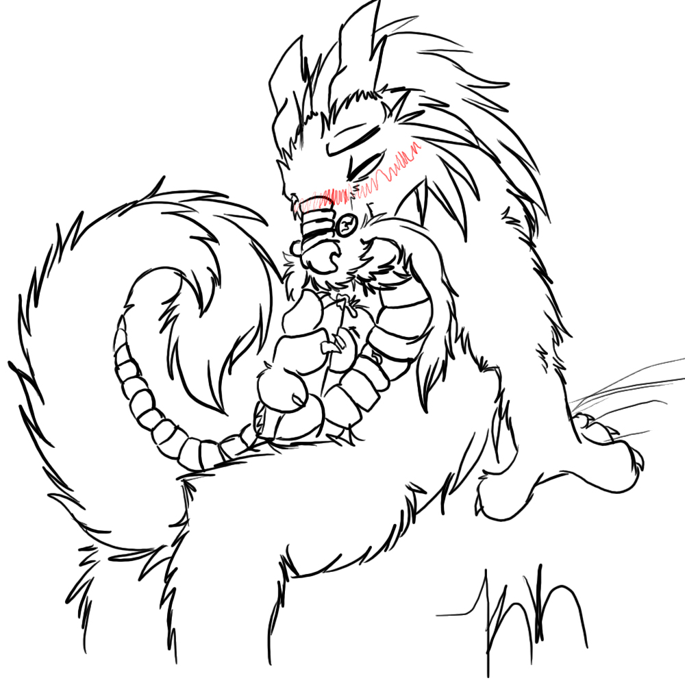 altair, kuroryushin-kuma, 2010, monochrome, white background, blush, chinese dragon, claws, closed eyes, cum, dragon, elder, erection, eyewear, facial hair, fur, furred dragon, glasses, hair, horn, knot, looking pleasured, male, masturbation, mature, newbear83, old age, penis, plain background, scalie, solo, whiskers, 