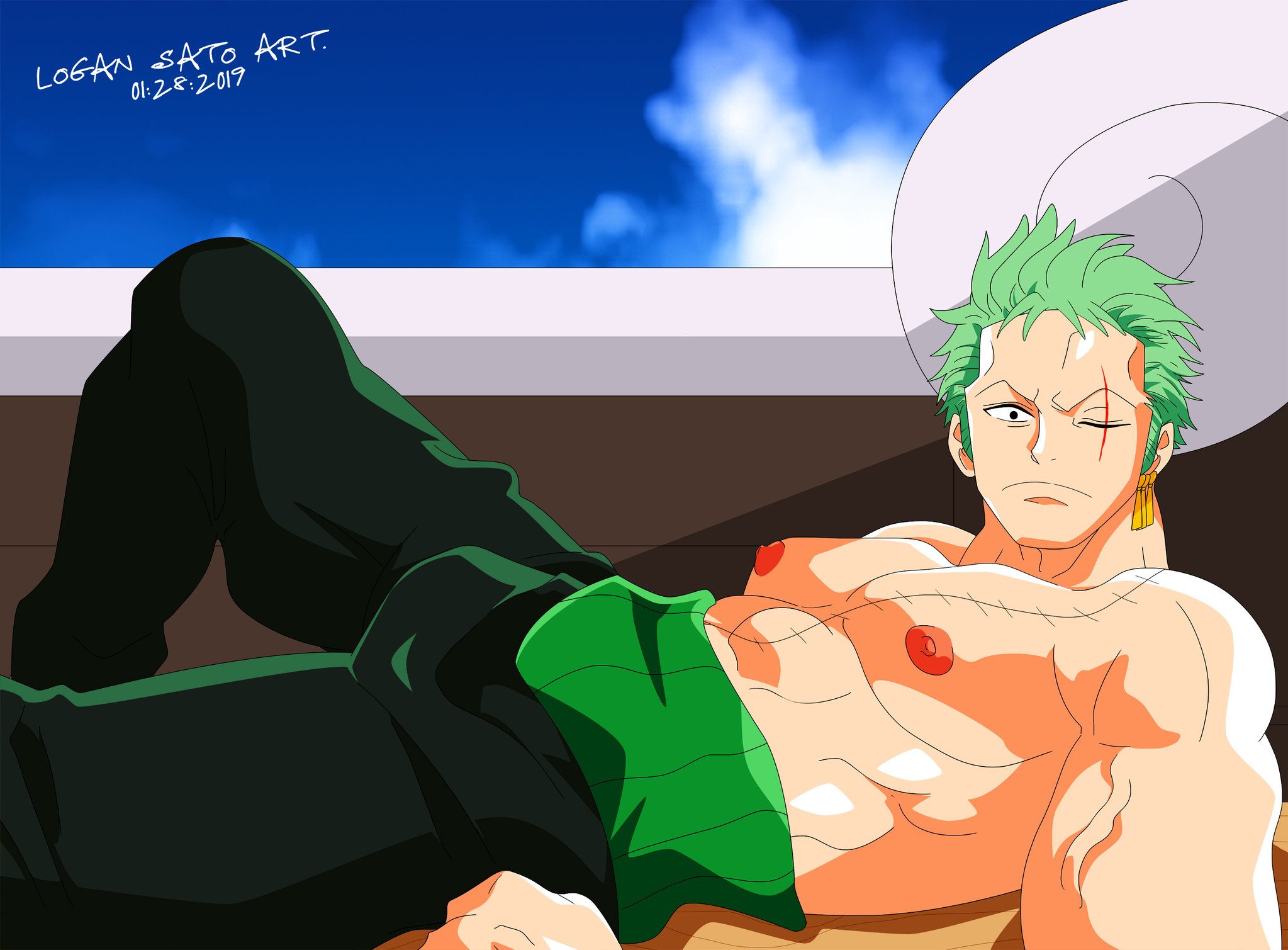 Zoro desnudo