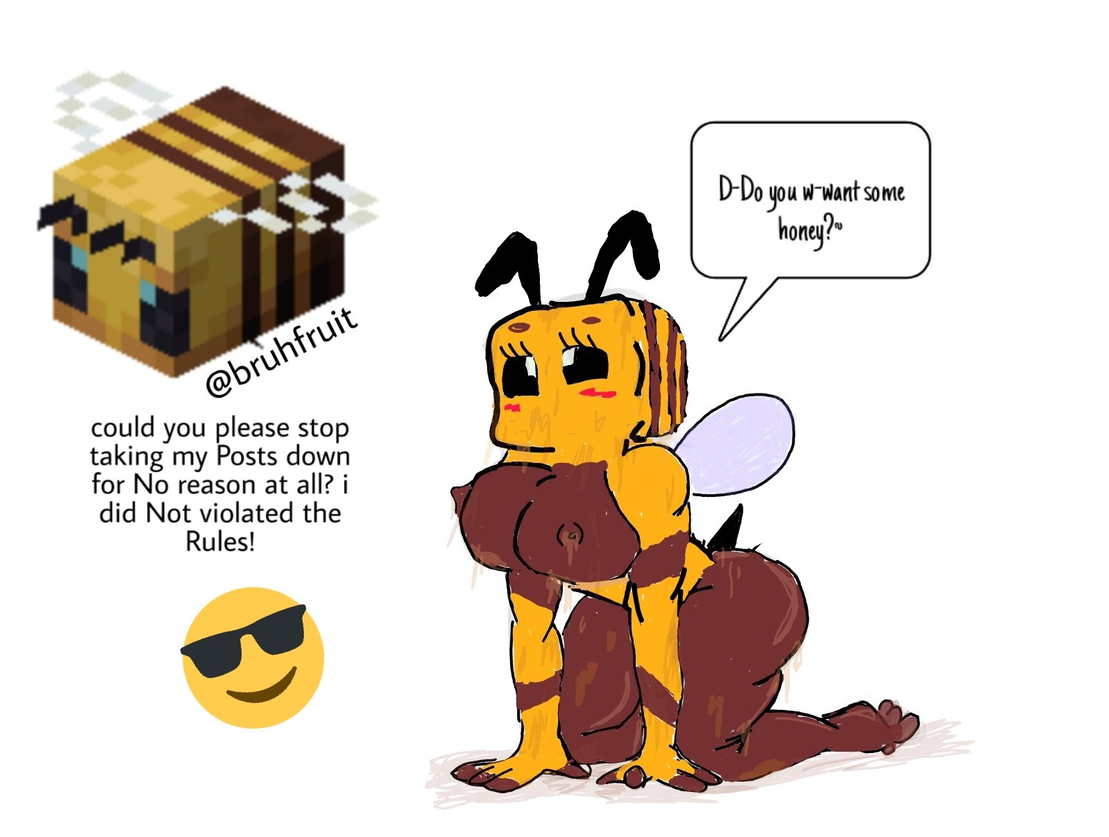Rule34 - If it exists, there is porn of it / minecraft bee / 3519459.