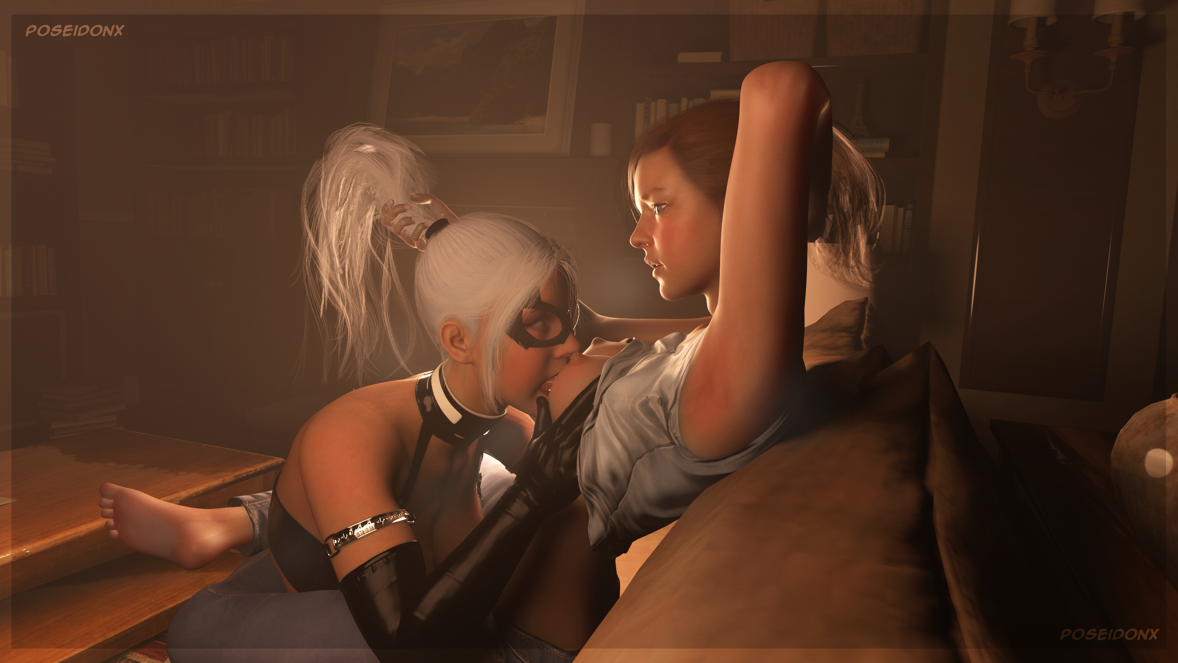 Black Cat Lesbian - Rule34 - If it exists, there is porn of it / black cat (marvel), felicia  hardy, mary jane watson / 6500873