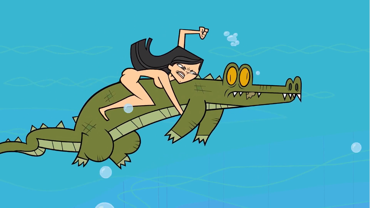 heather (tdi), total drama island, edit, ass, nude, reptile, sideboob, underwater, wardrobe malfunction, 