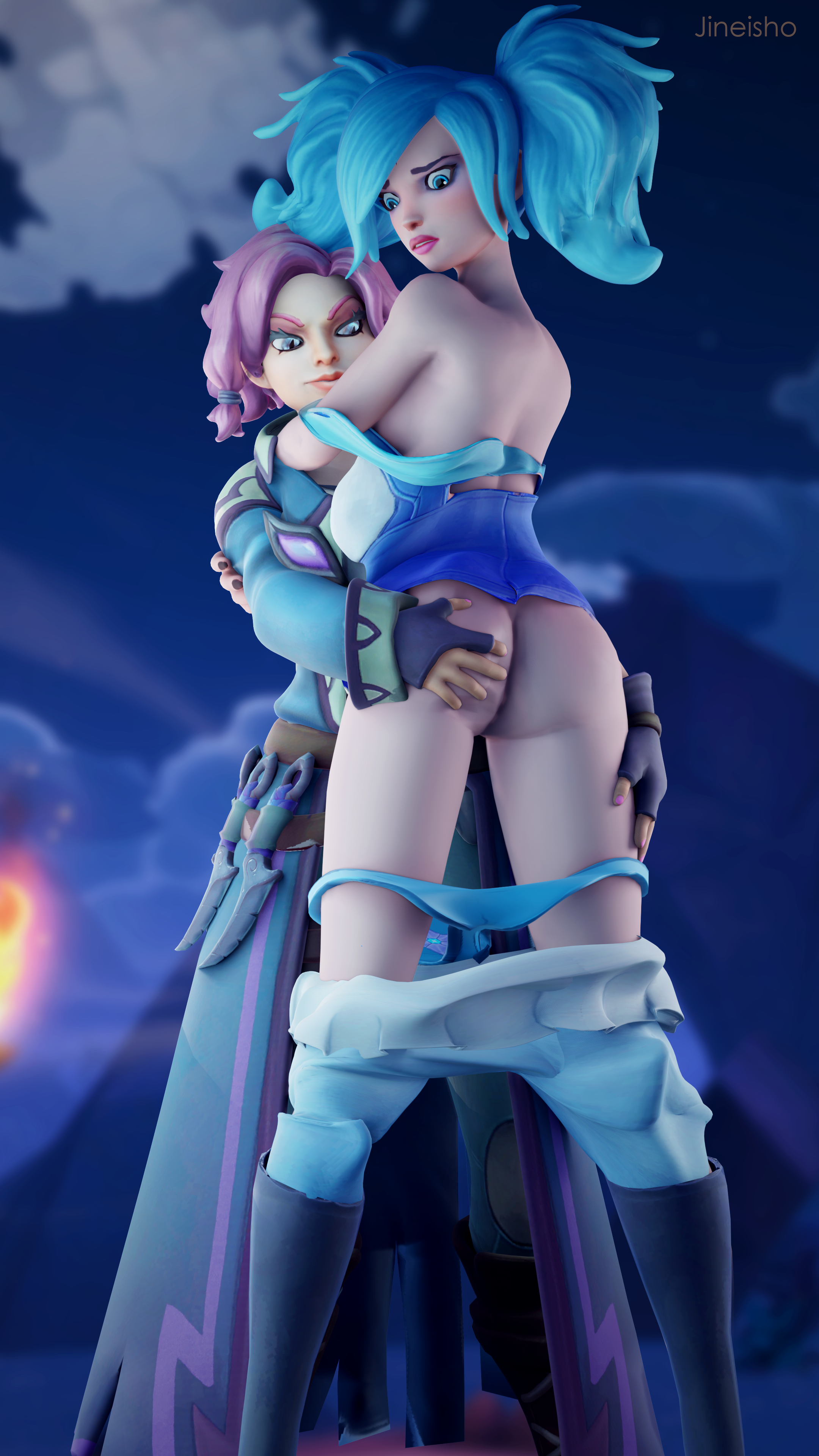 Rule34 - If it exists, there is porn of it / jineisho, evie, maeve (paladin...