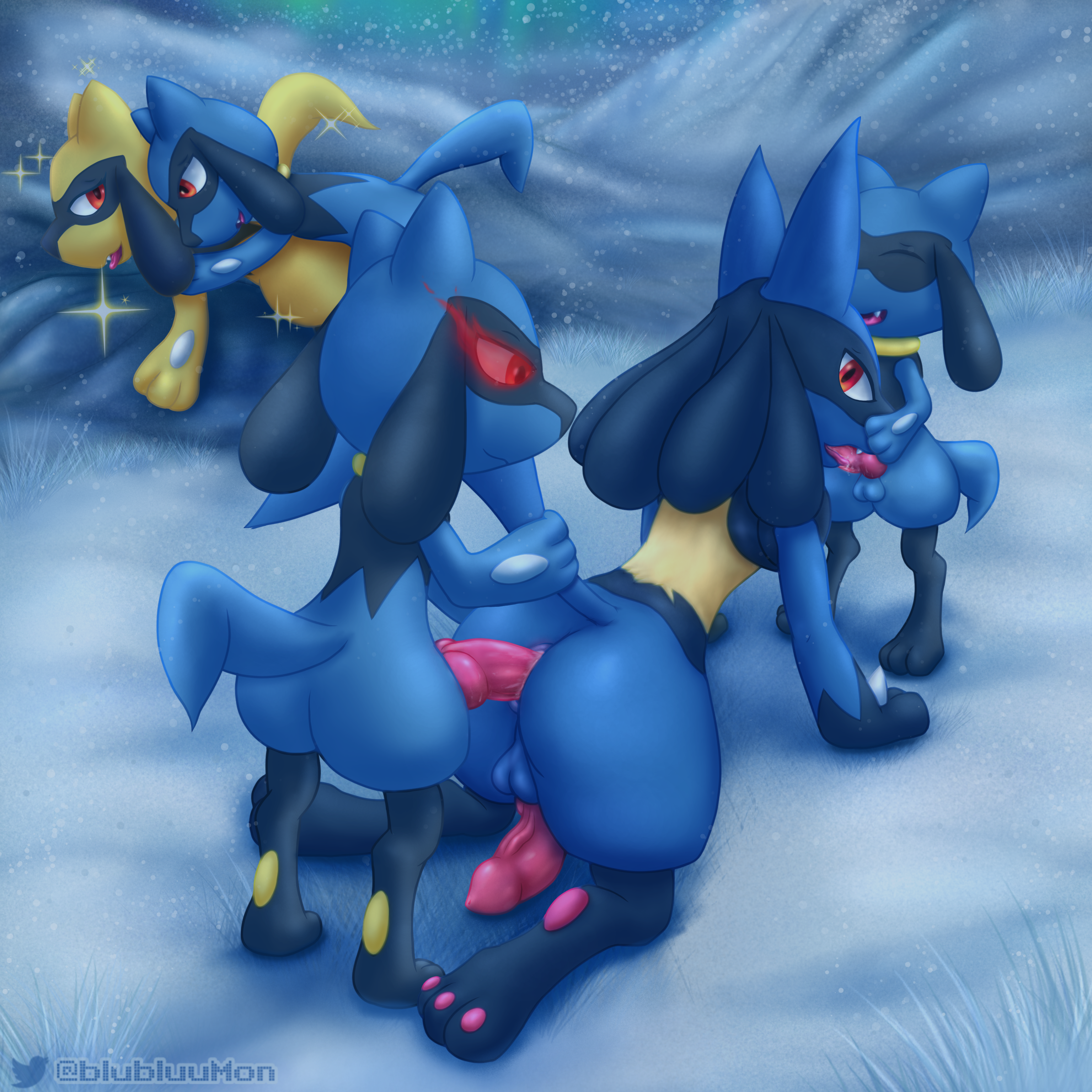 Rule34 - If it exists, there is porn of it / lucario, pokemon (species),  riolu, shiny pokemon / 5987910