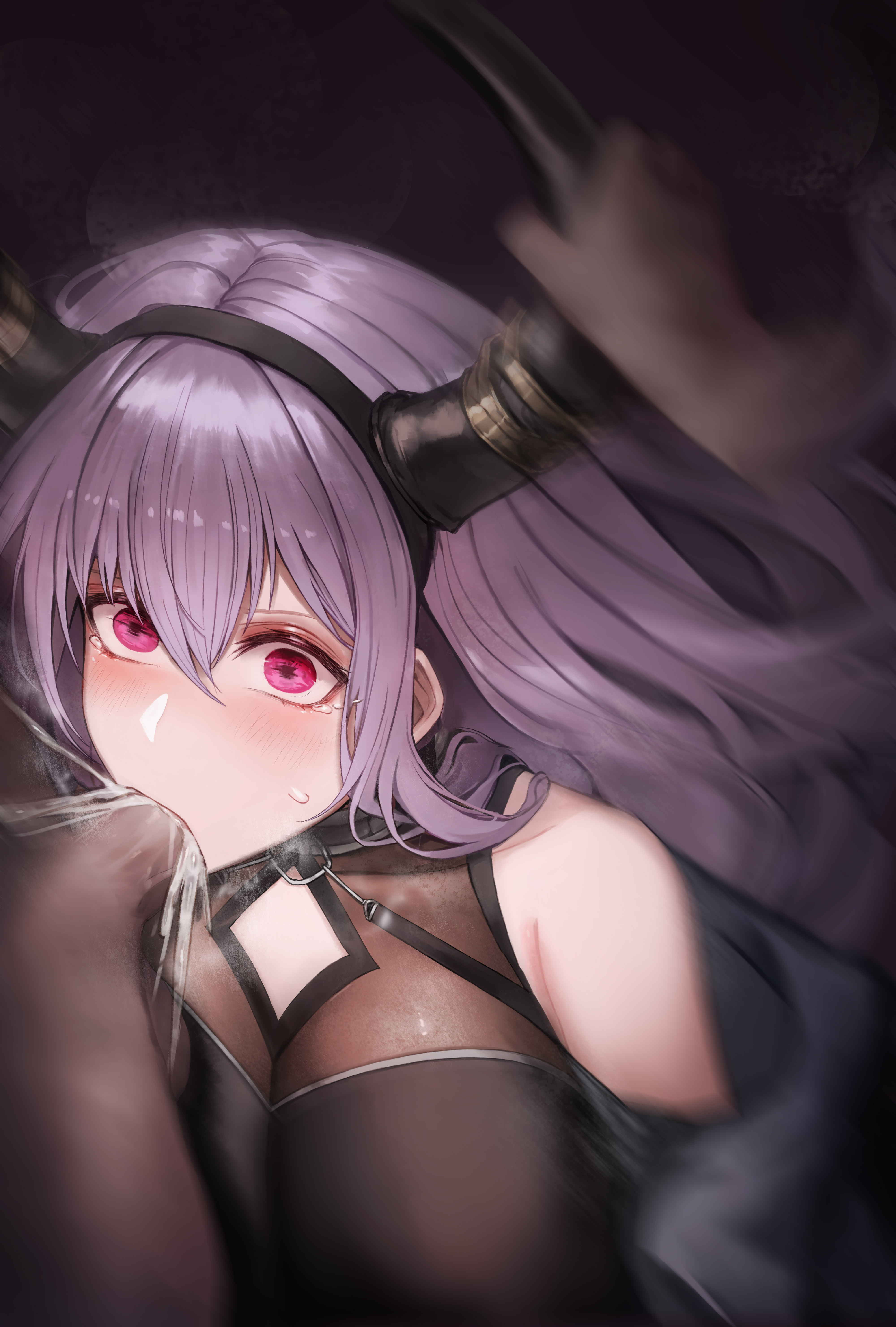 Arknights purp ehair