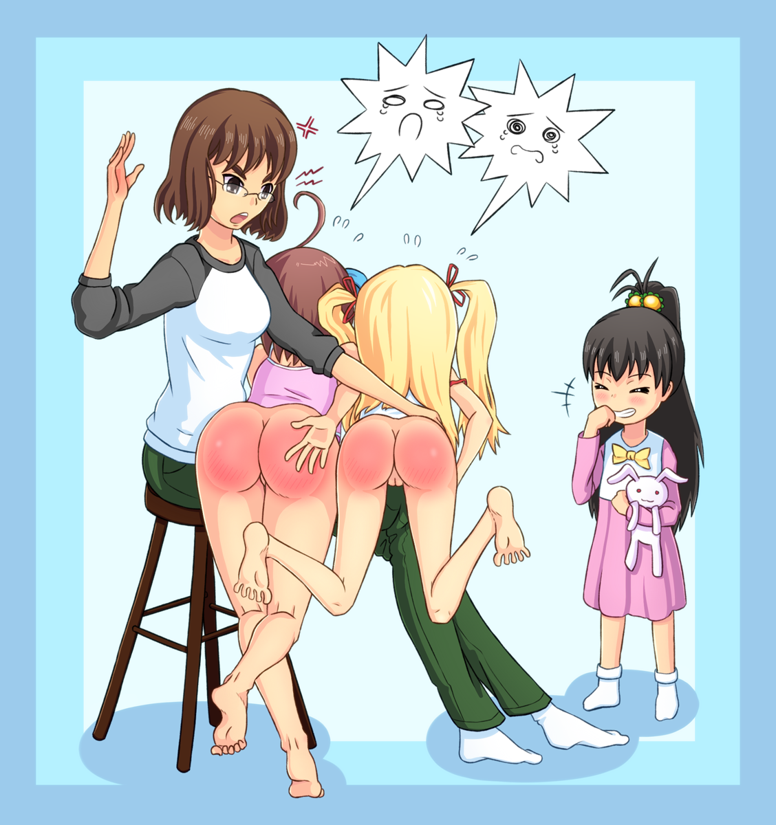 Spank art hentai фото 79