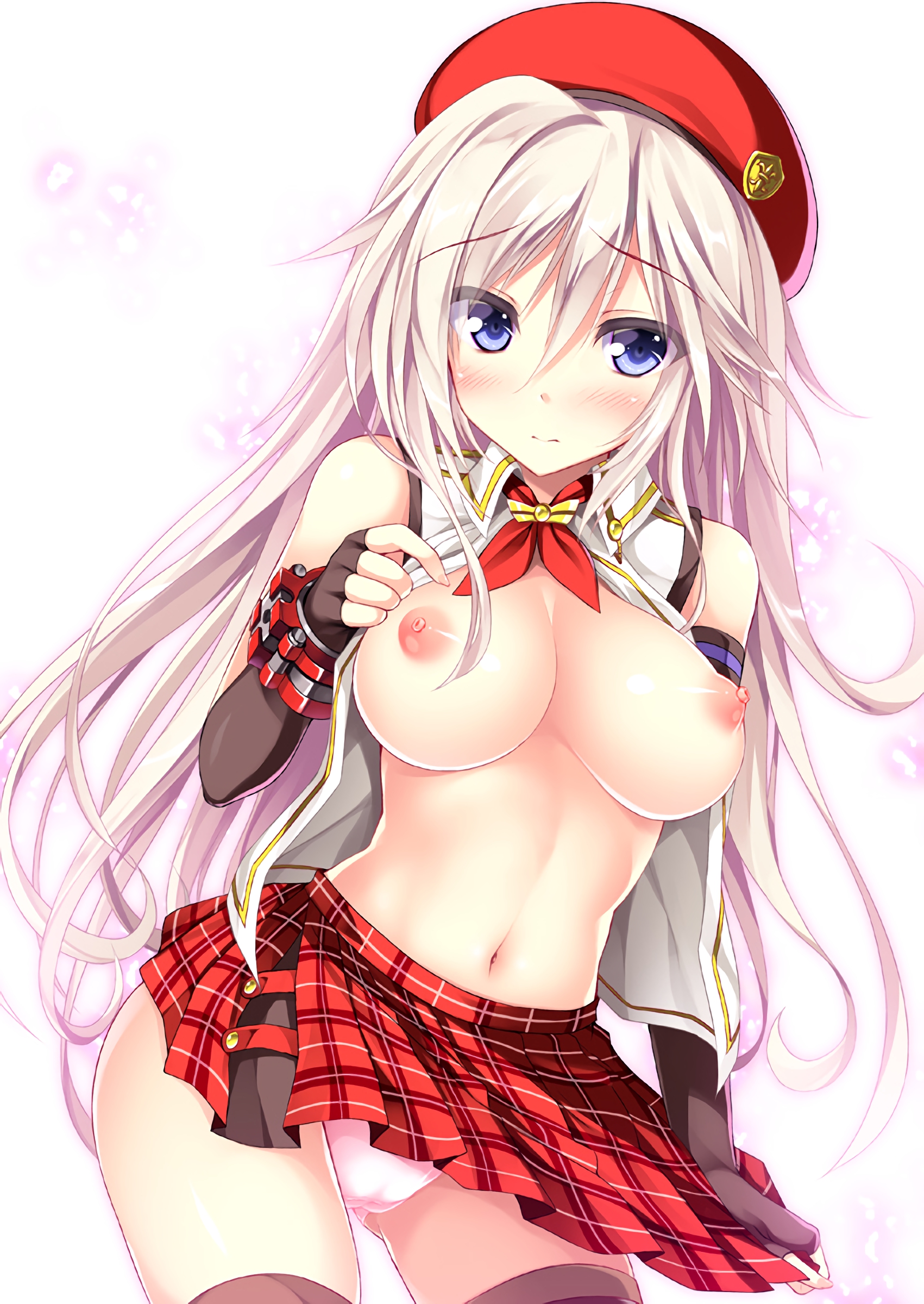 alisa ilinichina amiella, tateha, god eater, god eater 2: rage burst, high resolution, very high resolution, breasts, cameltoe, nipples, no bra, open clothes, open shirt, pantsu, thighhighs, underwear, 