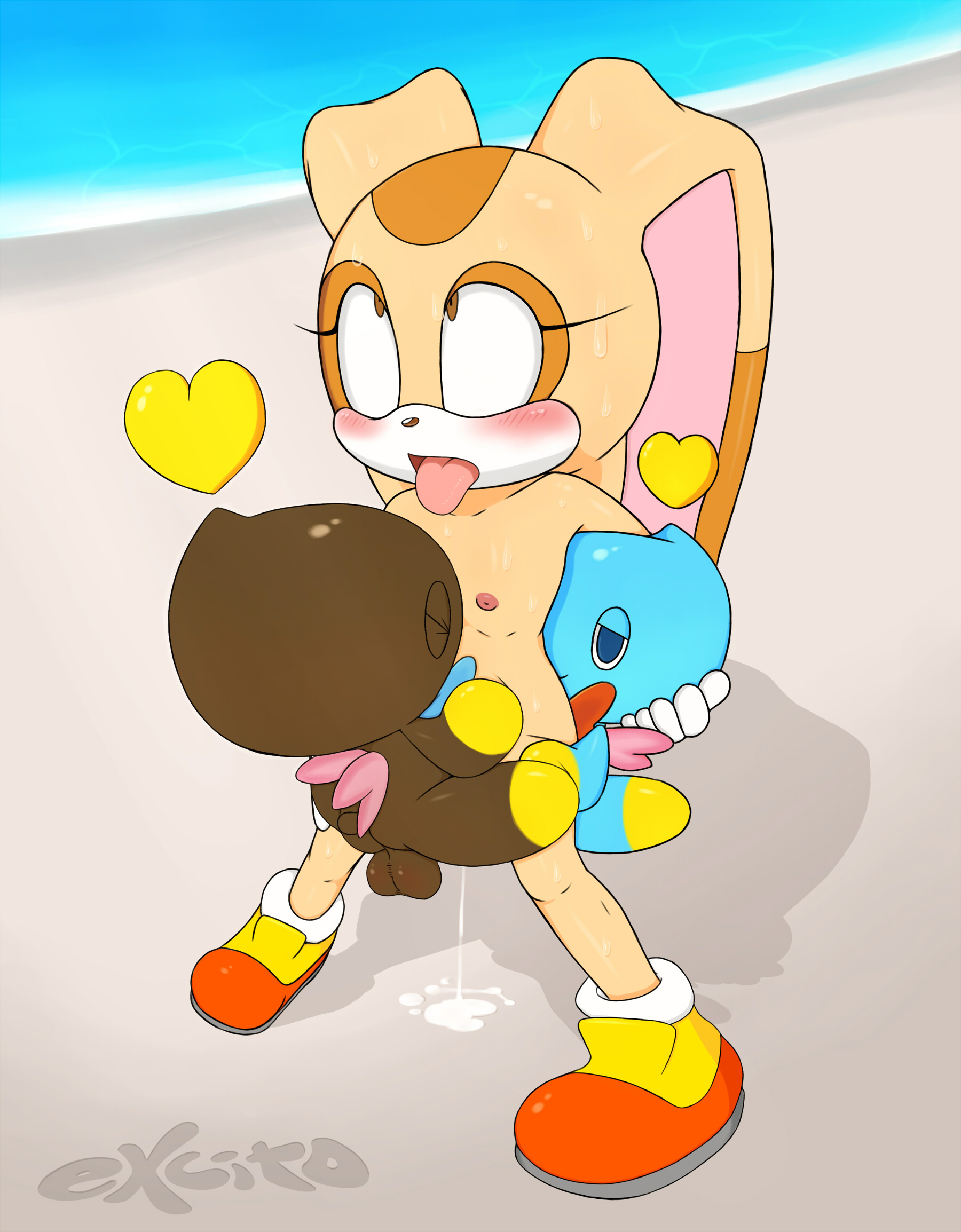 Rule34 - If it exists, there is porn of it / excito, chao, cheese the chao,  chocola the chao, cream the rabbit / 612848