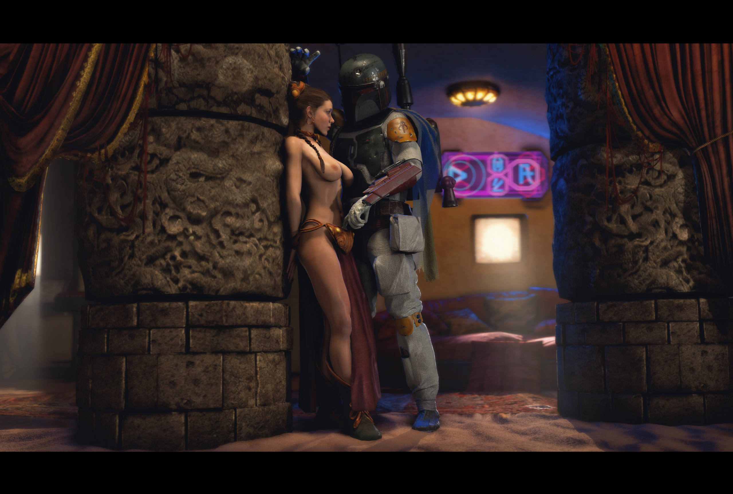 Rule34 - If it exists, there is porn of it / cheopsfm, boba fett, princess  leia organa, slave leia / 3776091