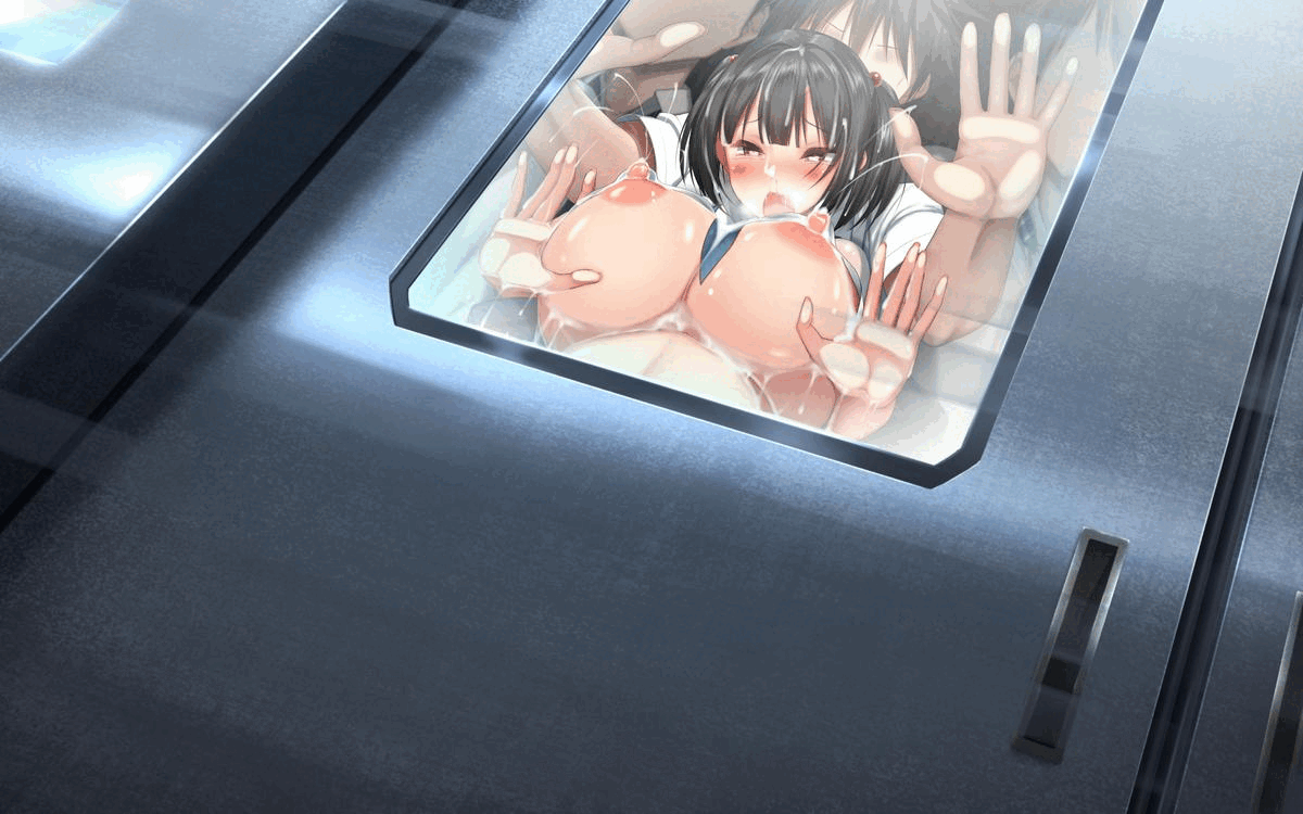 kawahagitei, animated, third-party edit, brother and sister, cumflation, hayato hazuki, incest, kosuzu hazuki, lactation, public sex, stomach bulge, subway, 