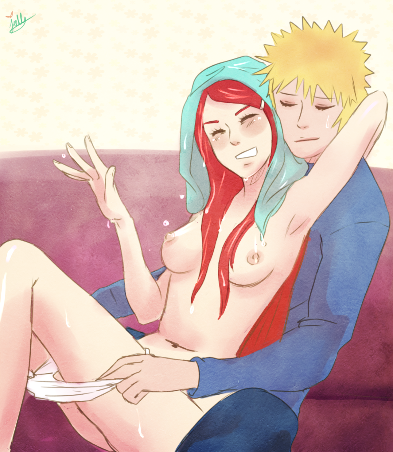 namikaze <b>minato</b>, uzumaki kushina, <b>naruto</b>, <b>naruto</b> shippuden, 1boy, 1girls, a...