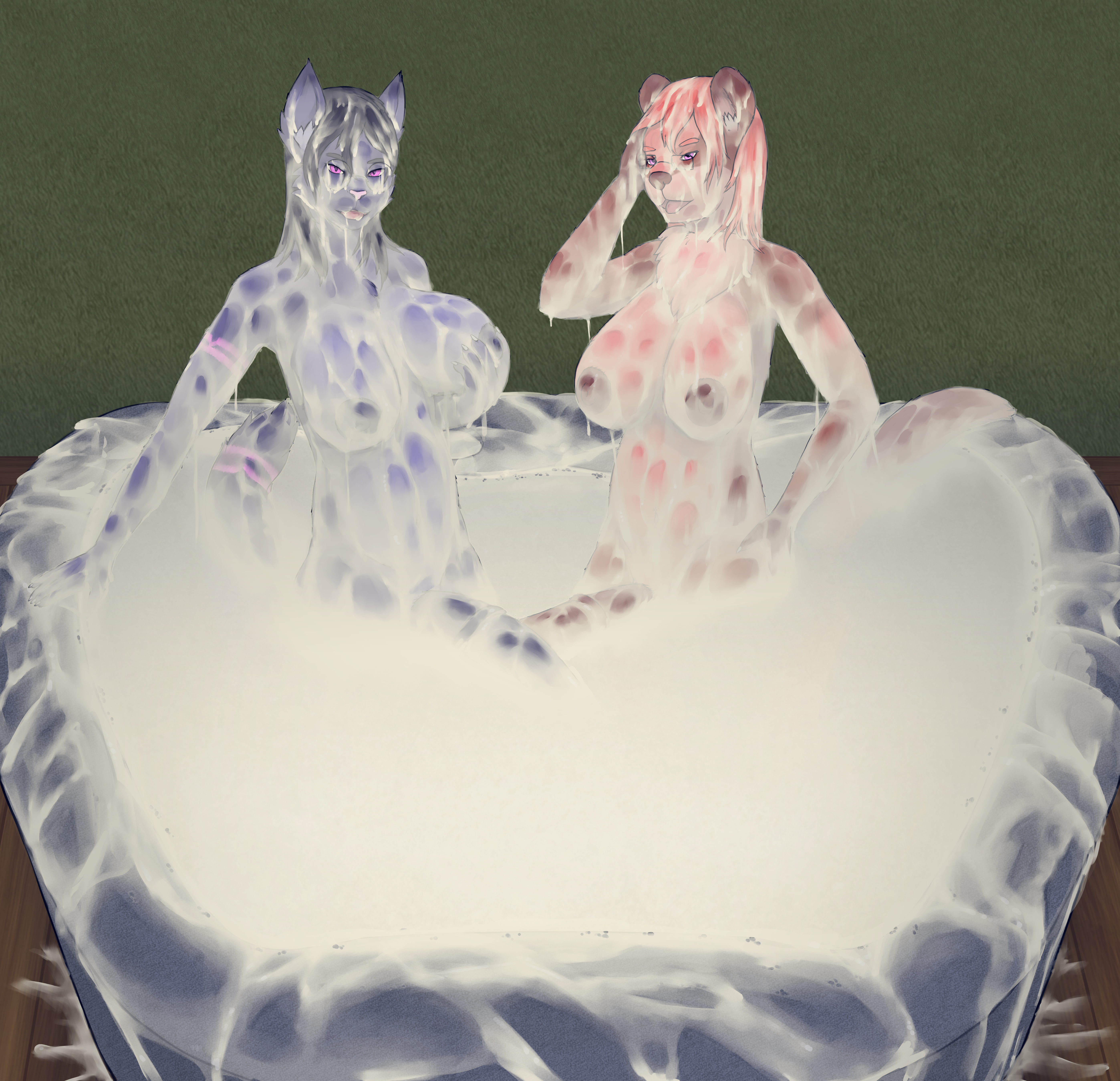 absurd_res animal_genitalia animal_penis anthro areola balls big_breasts big_penis bodily_fluids breast_squish breasts brown_areola brown_body brown_fur brown_nipples brown_nose brown_penis bukkake chips_savacha cum cum_bath cum_between_breasts cum_covered cum_drip cum_everywhere cum_in_ear cum_in_mouth cum_inside cum_on_arm cum_on_armpit cum_on_balls cum_on_belly cum_on_body cum_on_breasts cum_on_chest cum_on_ear cum_on_face cum_on_fur cum_on_glasses cum_on_leg cum_on_muzzle cum_on_neck cum_on_nipples cum_on_penis cum_on_shoulder cum_on_tail cum_pool cumshot domestic_cat domestic_ferret dripping duo ejaculation equine_genitalia equine_penis erection excessive_cum excessive_genital_fluids eyewear felid feline felis fur genital_fluids genitals glasses gmad gynomorph gynomorph/gynomorph hair hands-free hi_res hot_tub huge_breasts huge_cock hybrid intersex intersex/intersex katie_kamiya mammal messy mustelid musteline nipples nude orgasm outside penis pink_eyes pink_nose purple_areola purple_body purple_fur purple_hair purple_nipples purple_penis rectangular_glasses round_glasses simultaneous_orgasms sitting squish stoat tail true_musteline weasel wood