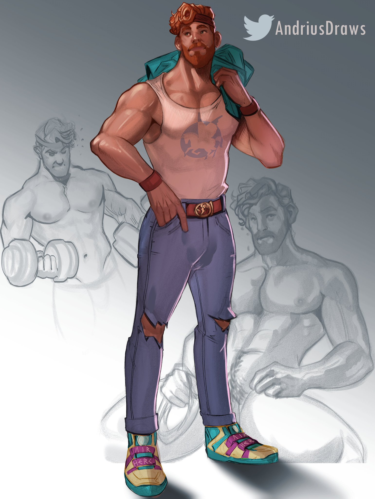 Modern male character art