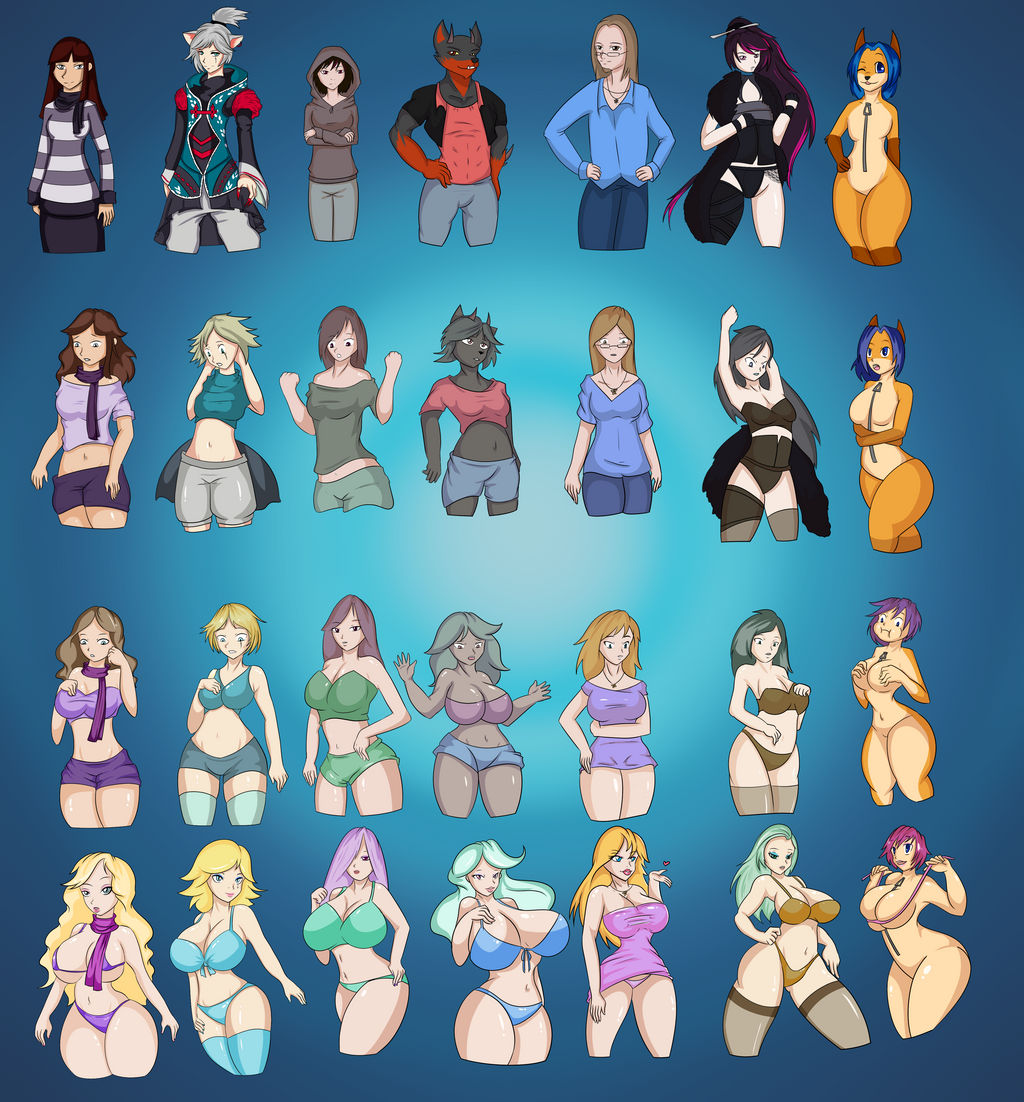 7girls, anthro to human, ass expansion, bikini, bimbo, bimbofication, brain drain, brainwashing, breast expansion, female, gender transformation, hair color change, hair growth, huge ass, huge breasts, identity death, luxianne, mtf transformation, navel, skin color change, thick thighs, thigh expansion, transformation, transformation sequence, wide hips, 