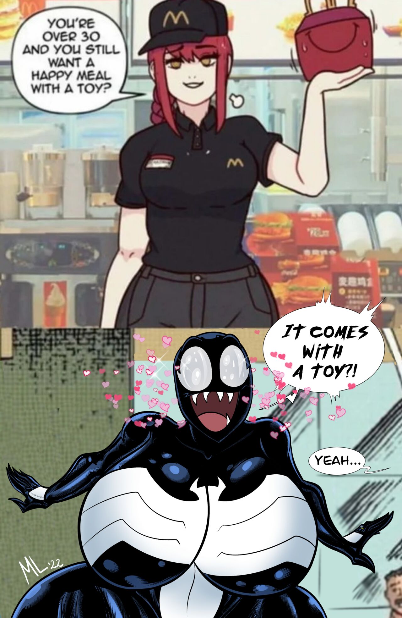 ameizing lewds, she-venom, venom, venom (marvel), marvel, marvel comics, spider-man (series), edit, rule 63, watermark, 1girls, 2022, 5 fingers, alien, alien girl, artist name, ass, big ass, big breasts, big butt, black body, black skin, bottom heavy, breasts, breasts bigger than head, cheeks, cute, cute face, cute feet, eyelashes, feet, female, female only, gigantic breasts, hips, huge ass, huge breasts, huge butt, humanoid, hyper ass, hyper butt, large ass, large breasts, large butt, looking at viewer, not furry, open mouth, puffy lips, sharp teeth, signature, smile, smiling, solo, solo female, superhero, superheroine, symbiote, symbol, teeth, thick, thick ass, thick thighs, thighs, tongue, top heavy, upper body, villain, voluptuous, white eyes, wholesome, wide hips, 