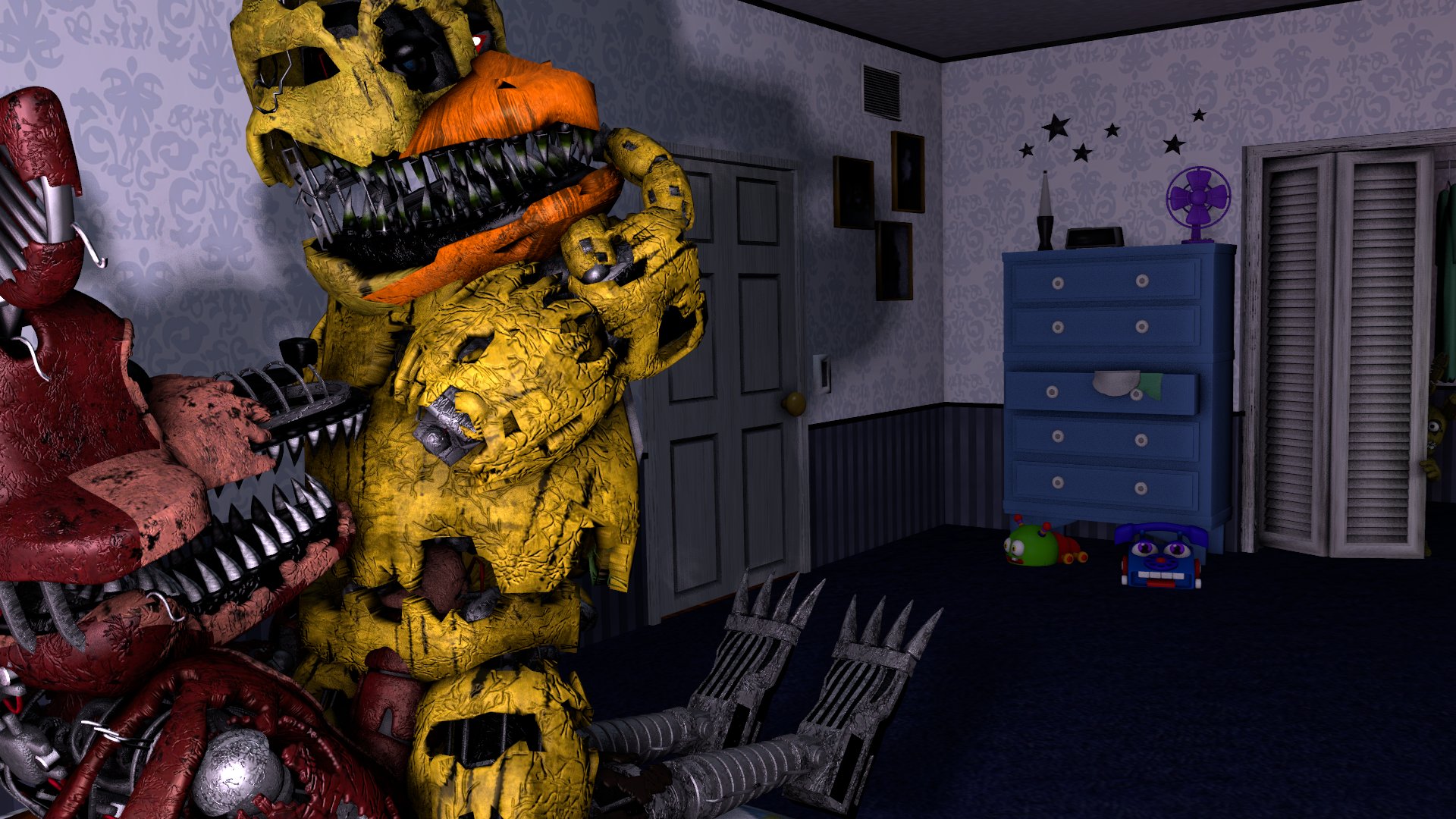 Rule34 - If it exists, there is porn of it / chica (fnaf), foxy (fnaf),  nightmare chica (fnaf), nightmare foxy (fnaf) / 6816473