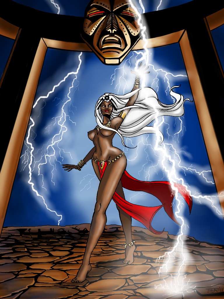 artist request, storm, marvel, x-men, 2011, tagme, dark-skinned female, dark skin, female, tiara, 