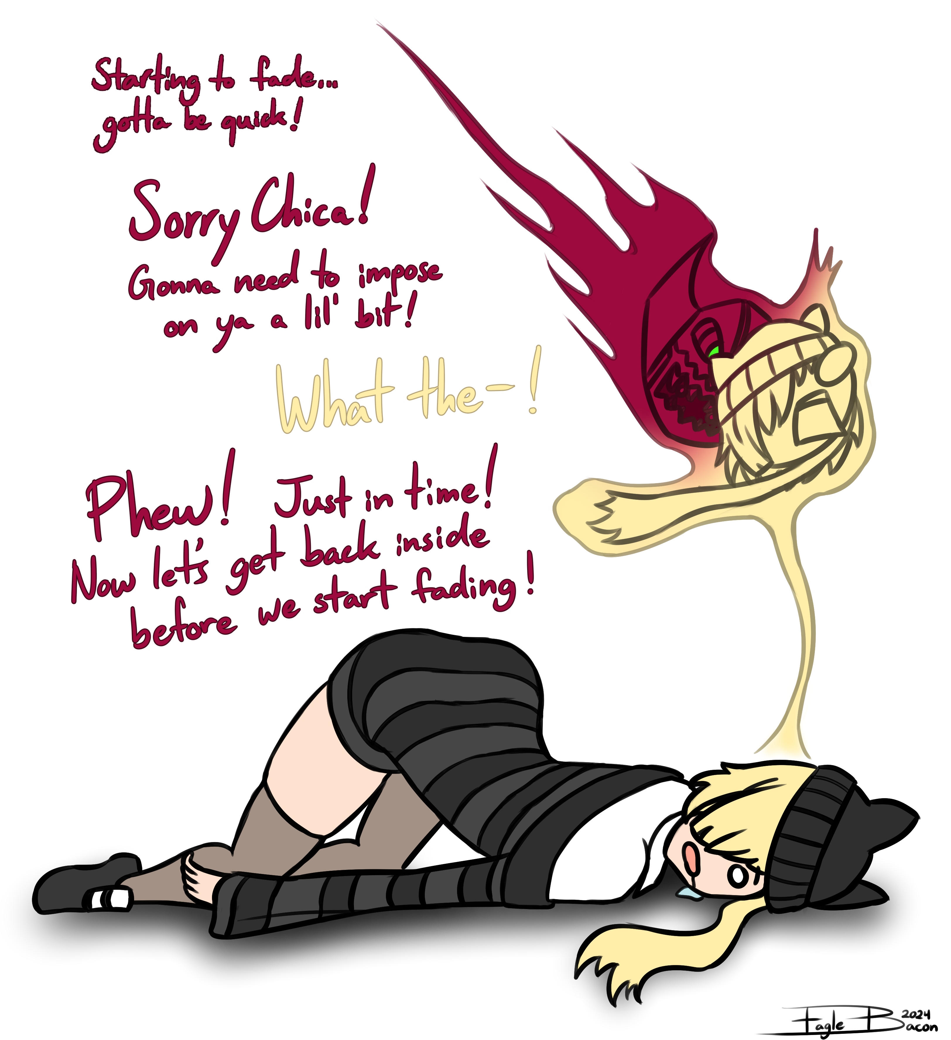 1girls 2024 alice_(pablo) arturo_(pablo) black_legwear black_thighhighs blank_eyes blonde-haired_female blonde_female blonde_hair clothing drool drooling eagle_bacon female fully_clothed long_hair open_mouth possessed possession self_upload slumped soul spread_legs sweater sweater_dress take-over-tober take-over-tober-2024 take_over takeover thighhighs tights